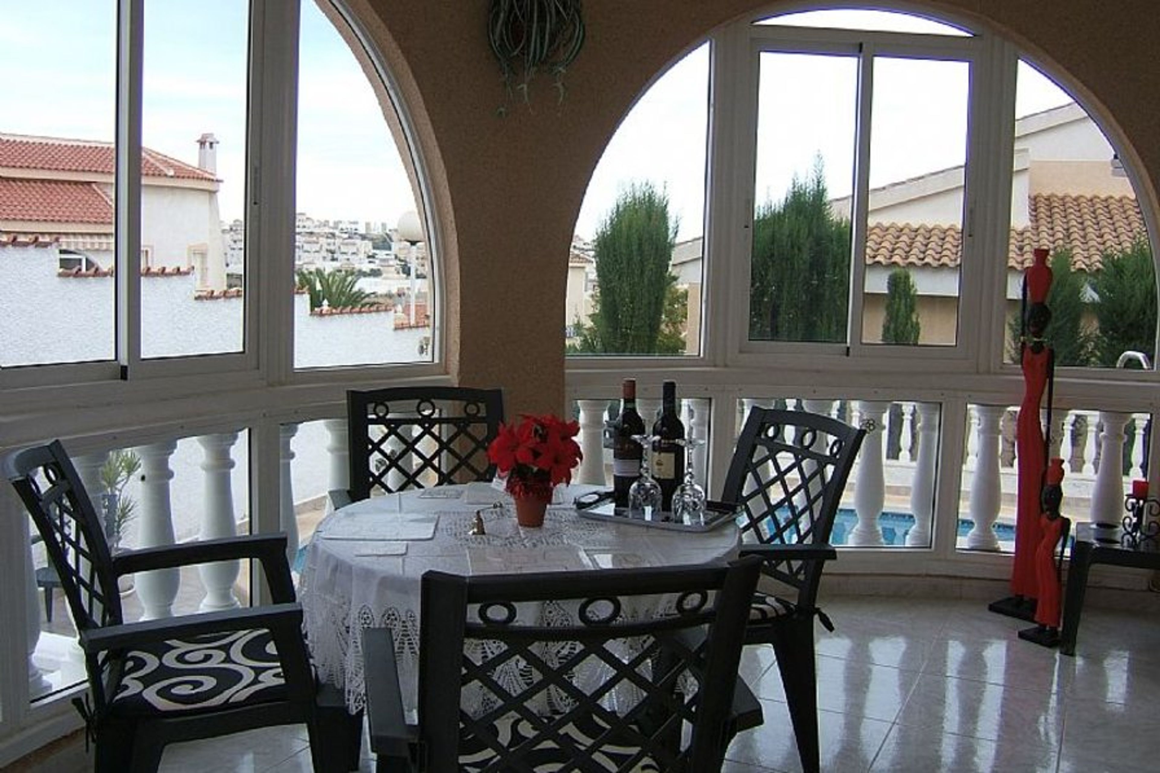 Partially enclosed Terrace & dining area