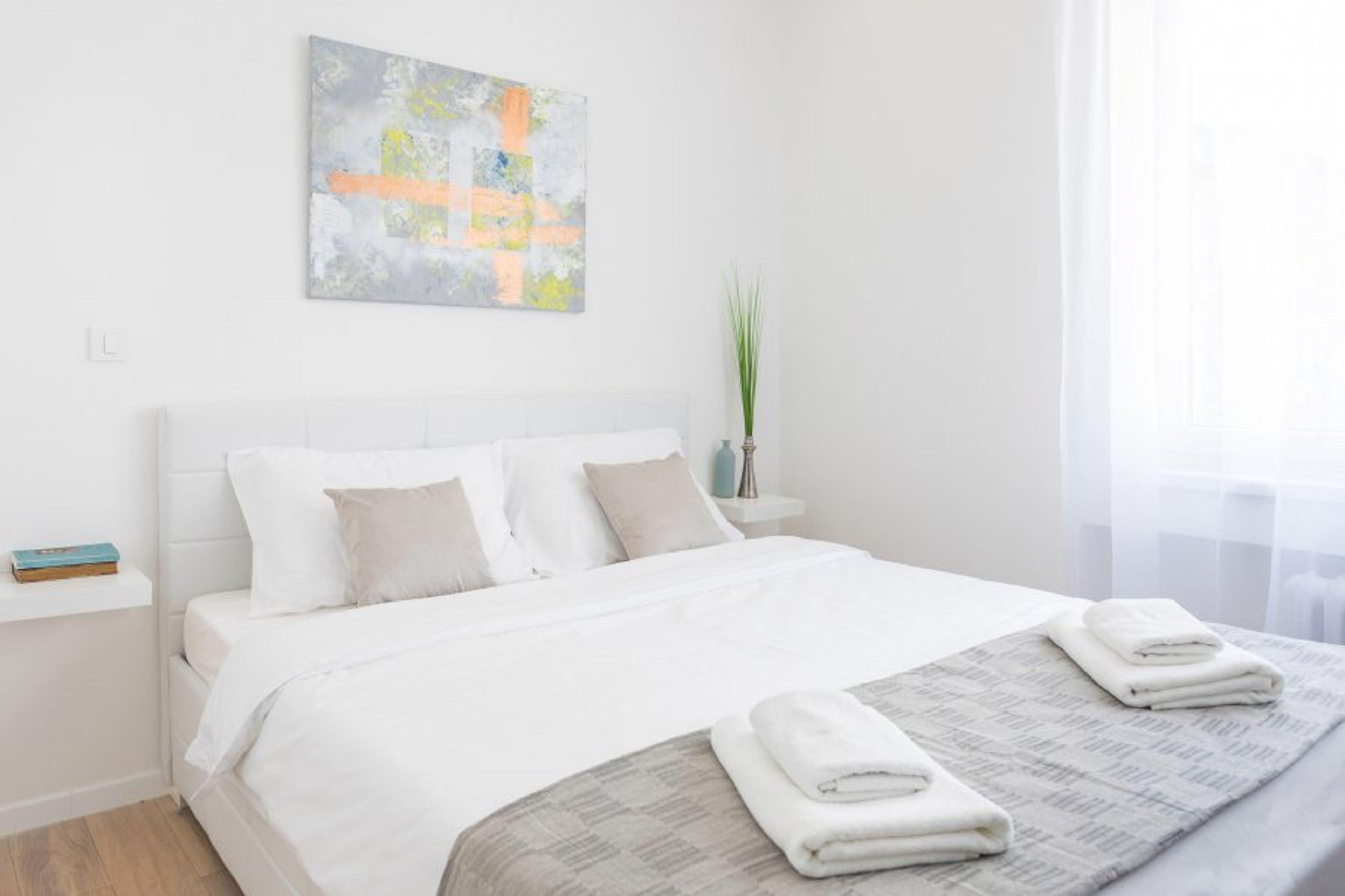 The fresh linen and towels are prepared for every guest in every unit!