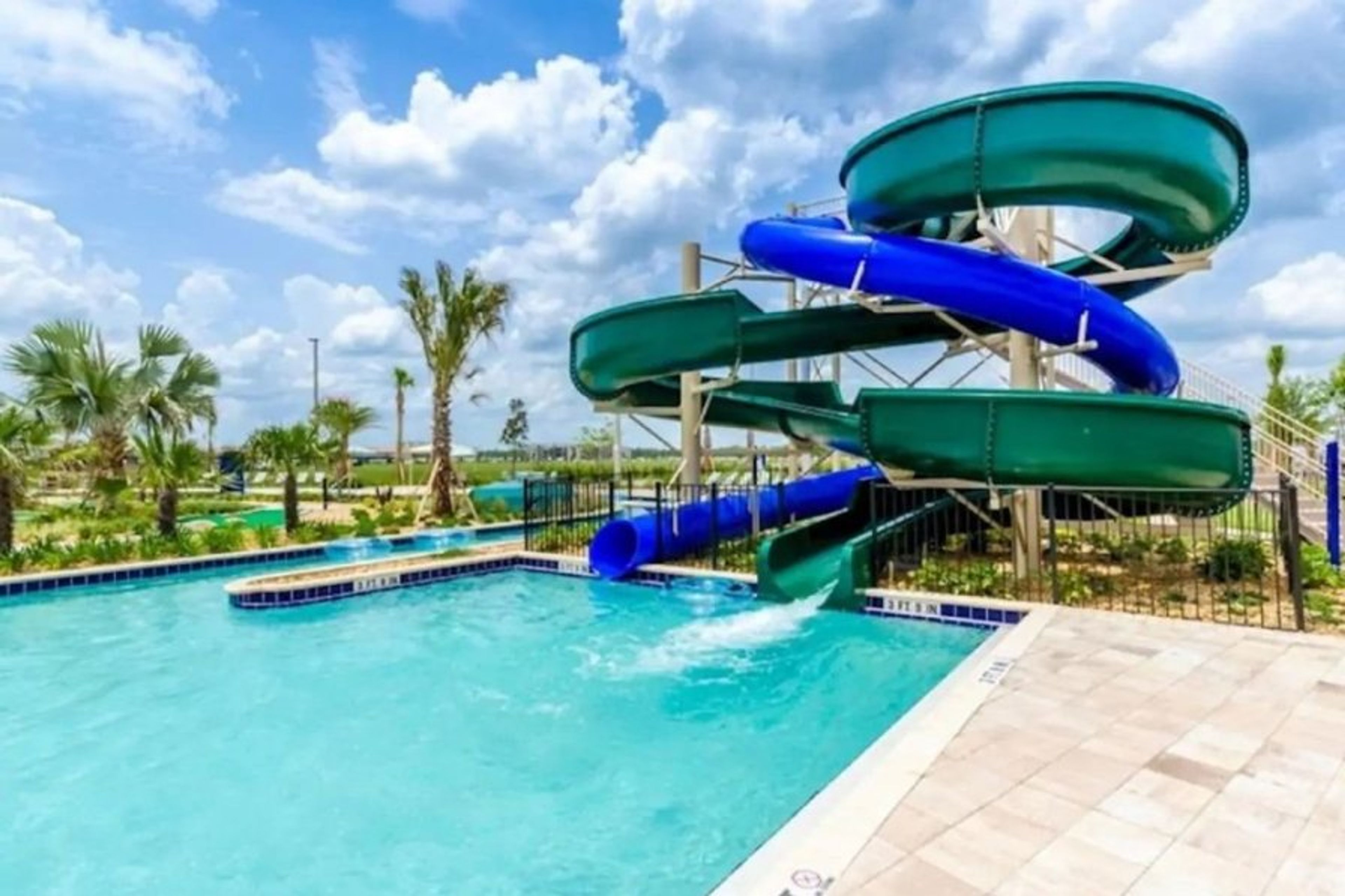 Slides at the clubhouse