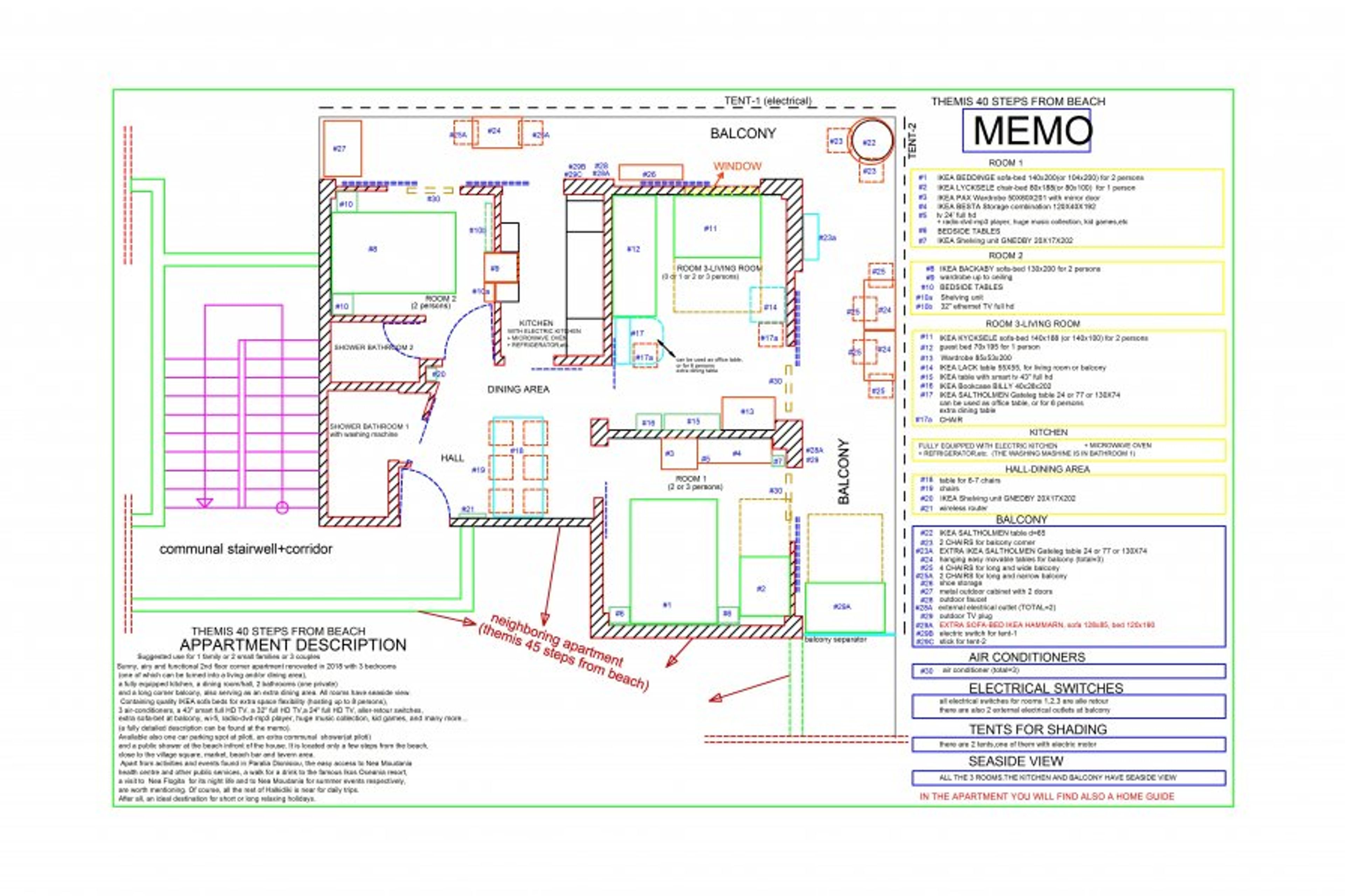 PLAN VIEW WITH A MEMO
