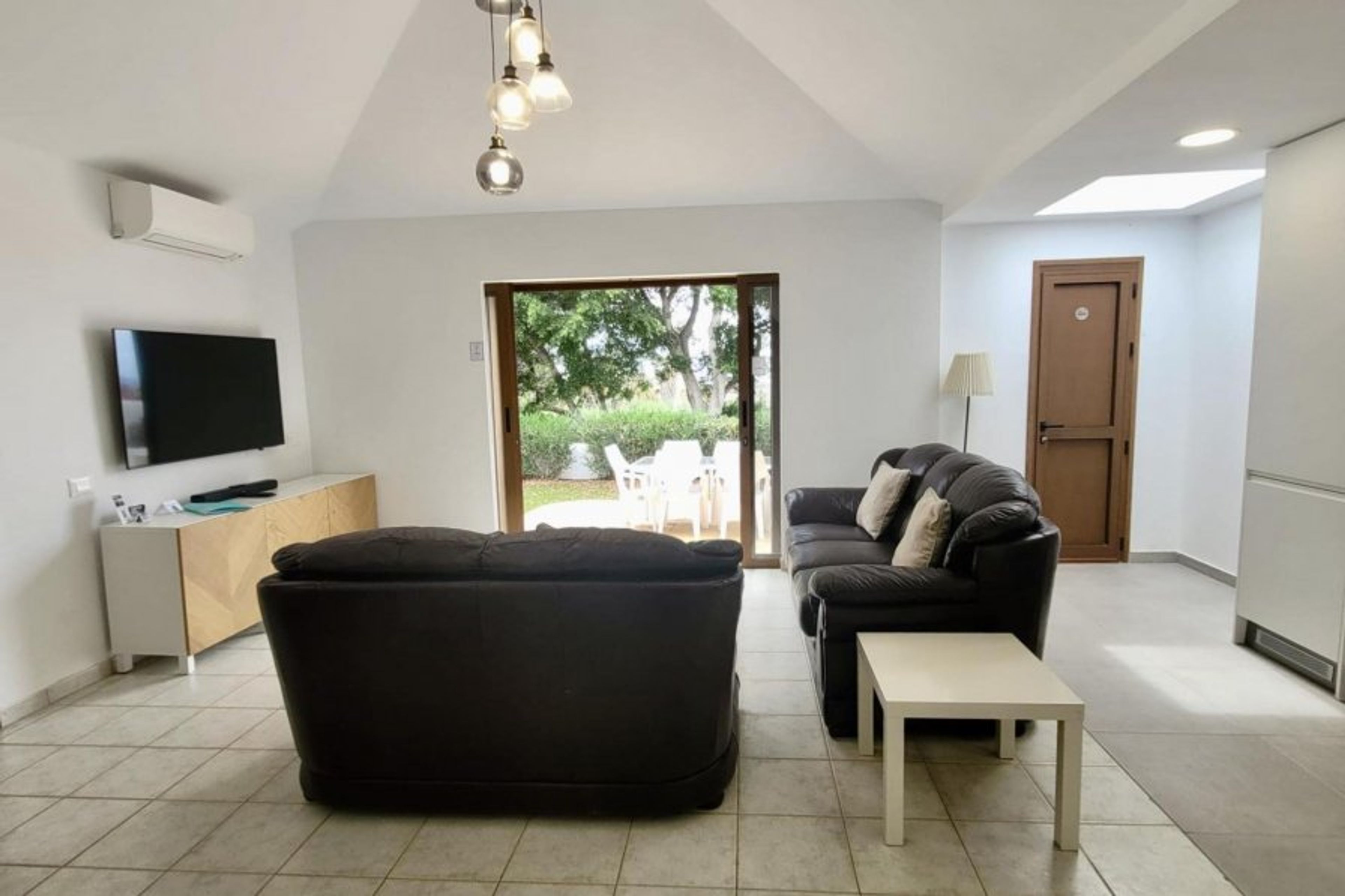 Lounge area overlooking gardens