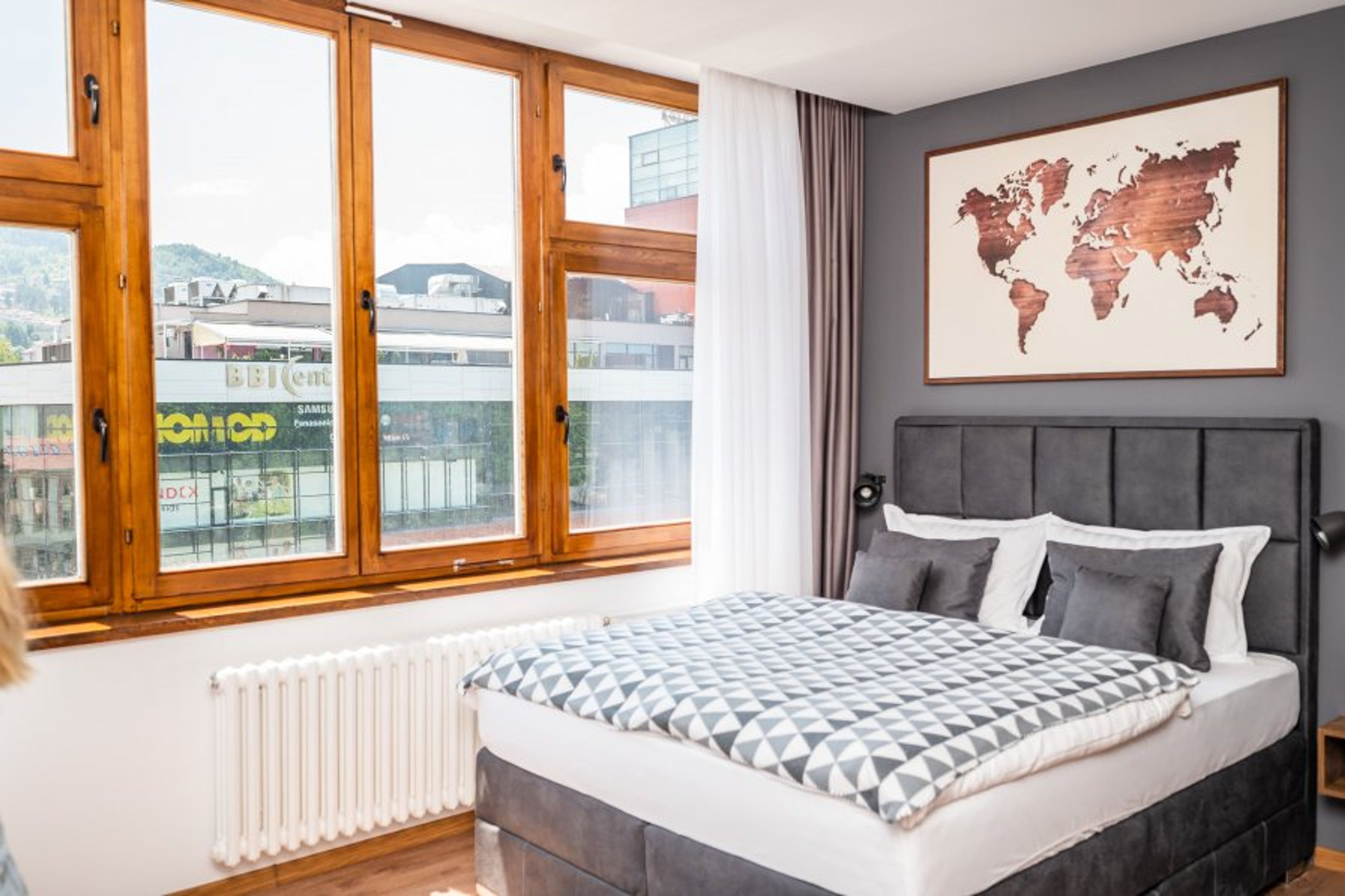A super comfortable king size bed for your relax time!