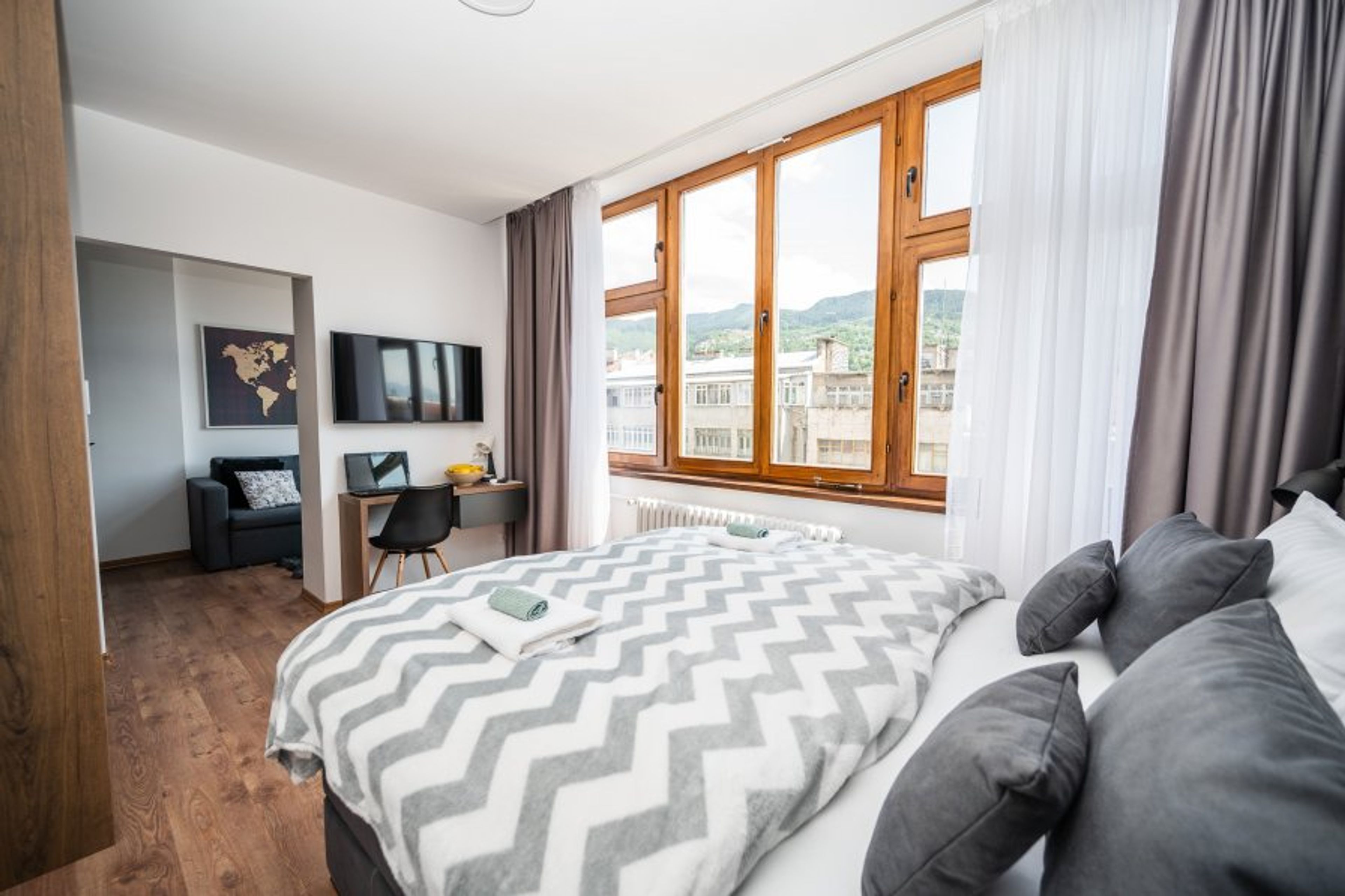 Our modern duplex apartment located in the main pedestrian zone
