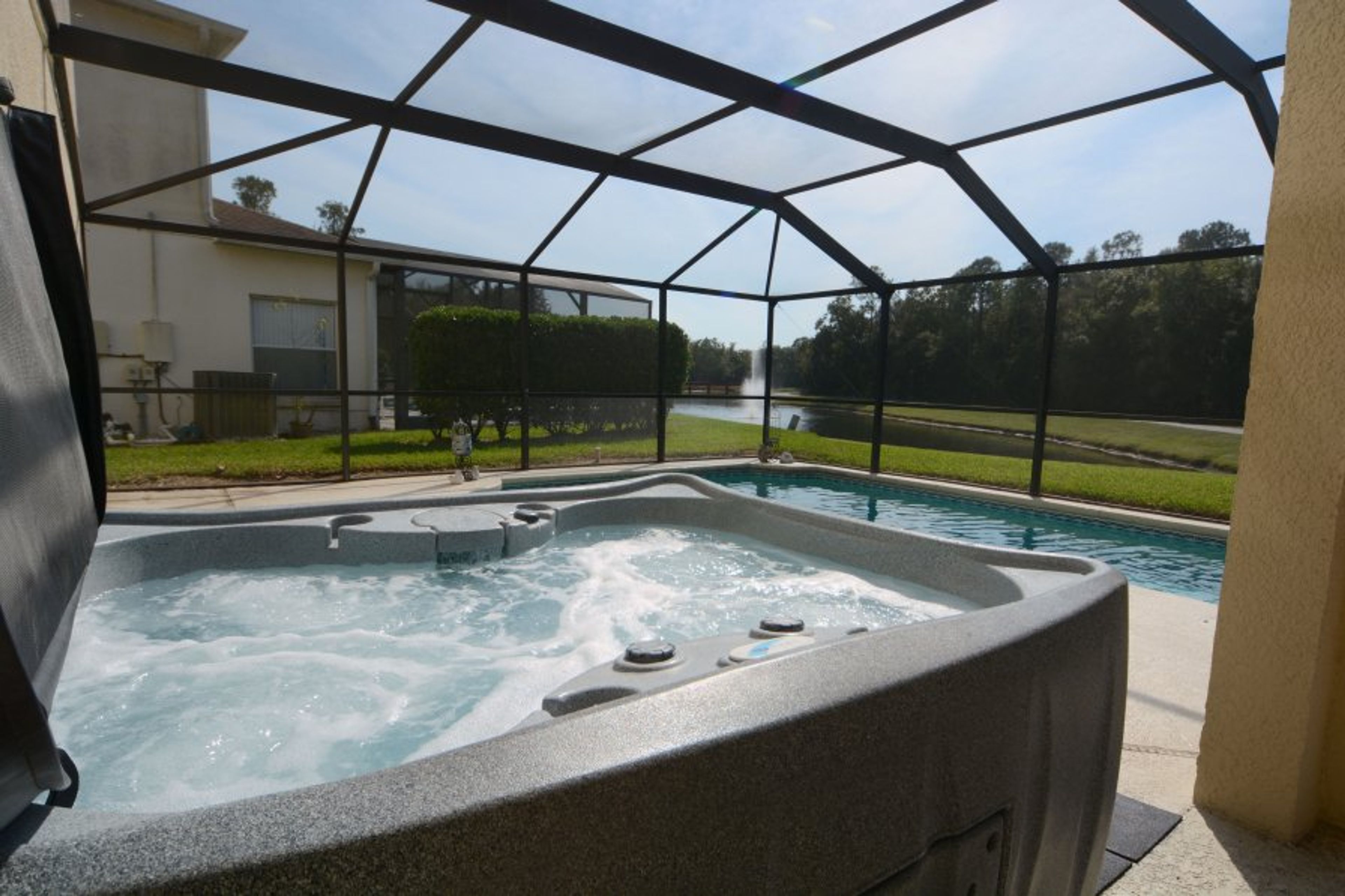 Hot tub on your pool deck