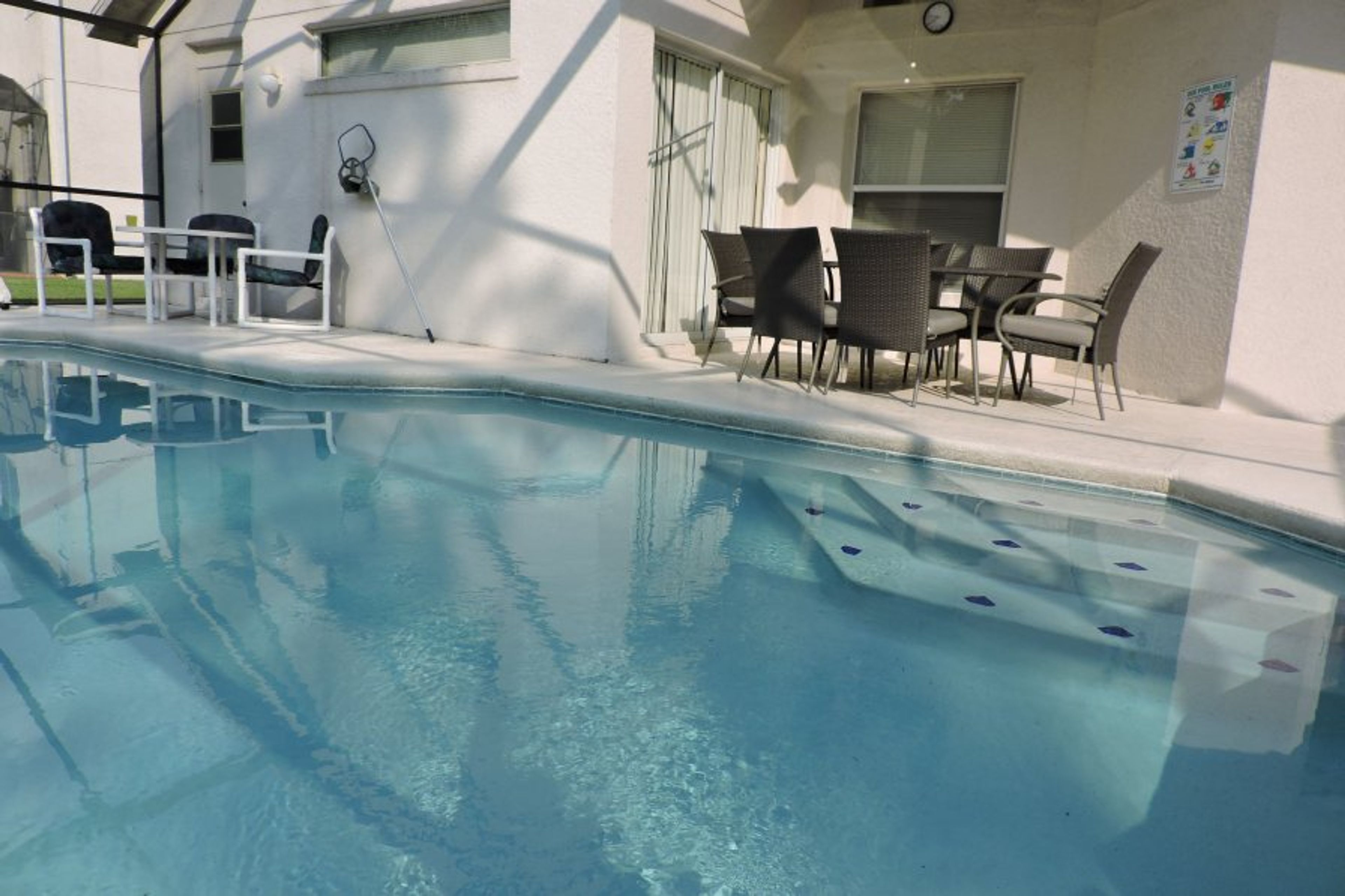 Al fresco dining next to your private pool