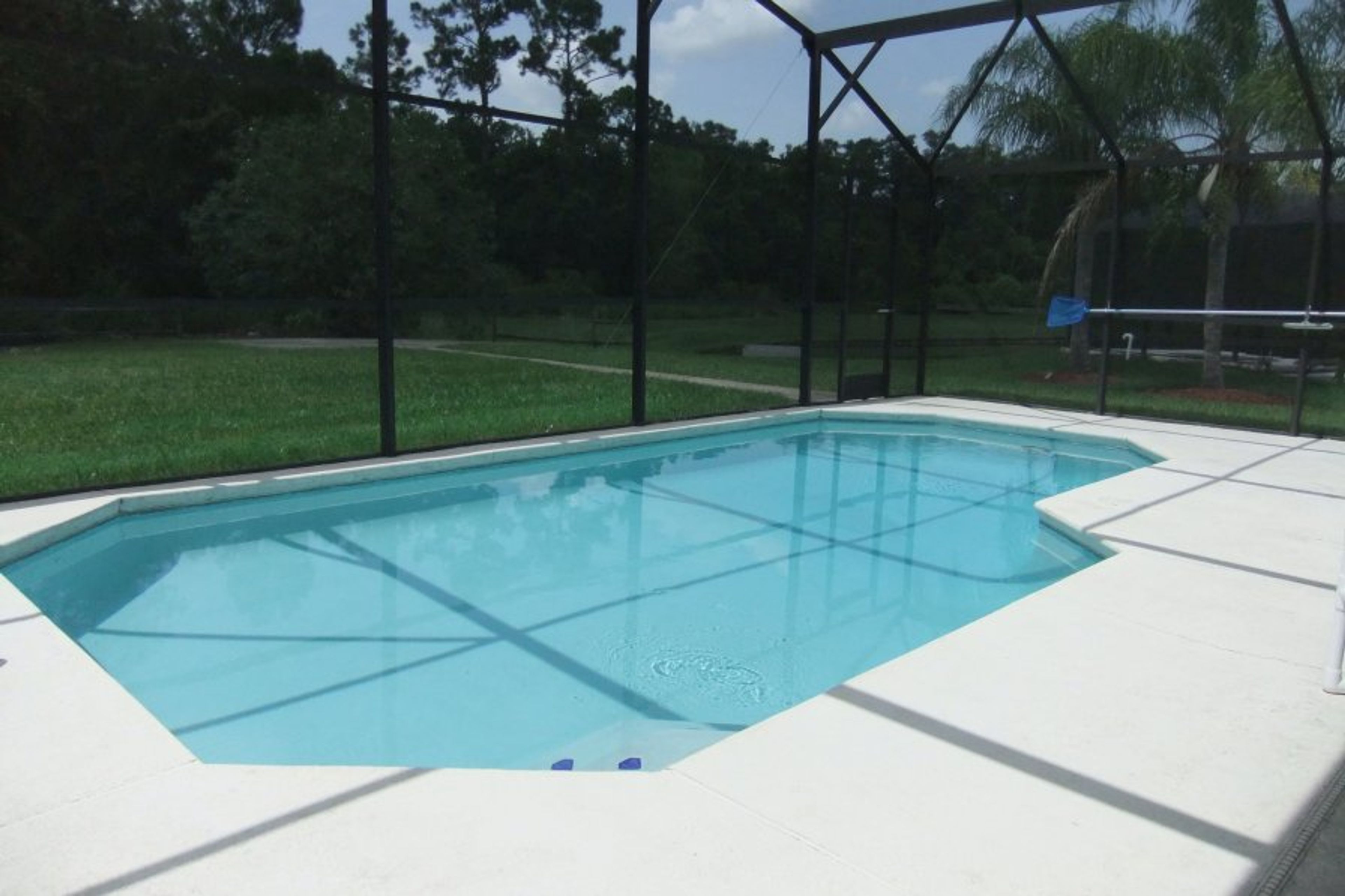 Private pool with conservation view