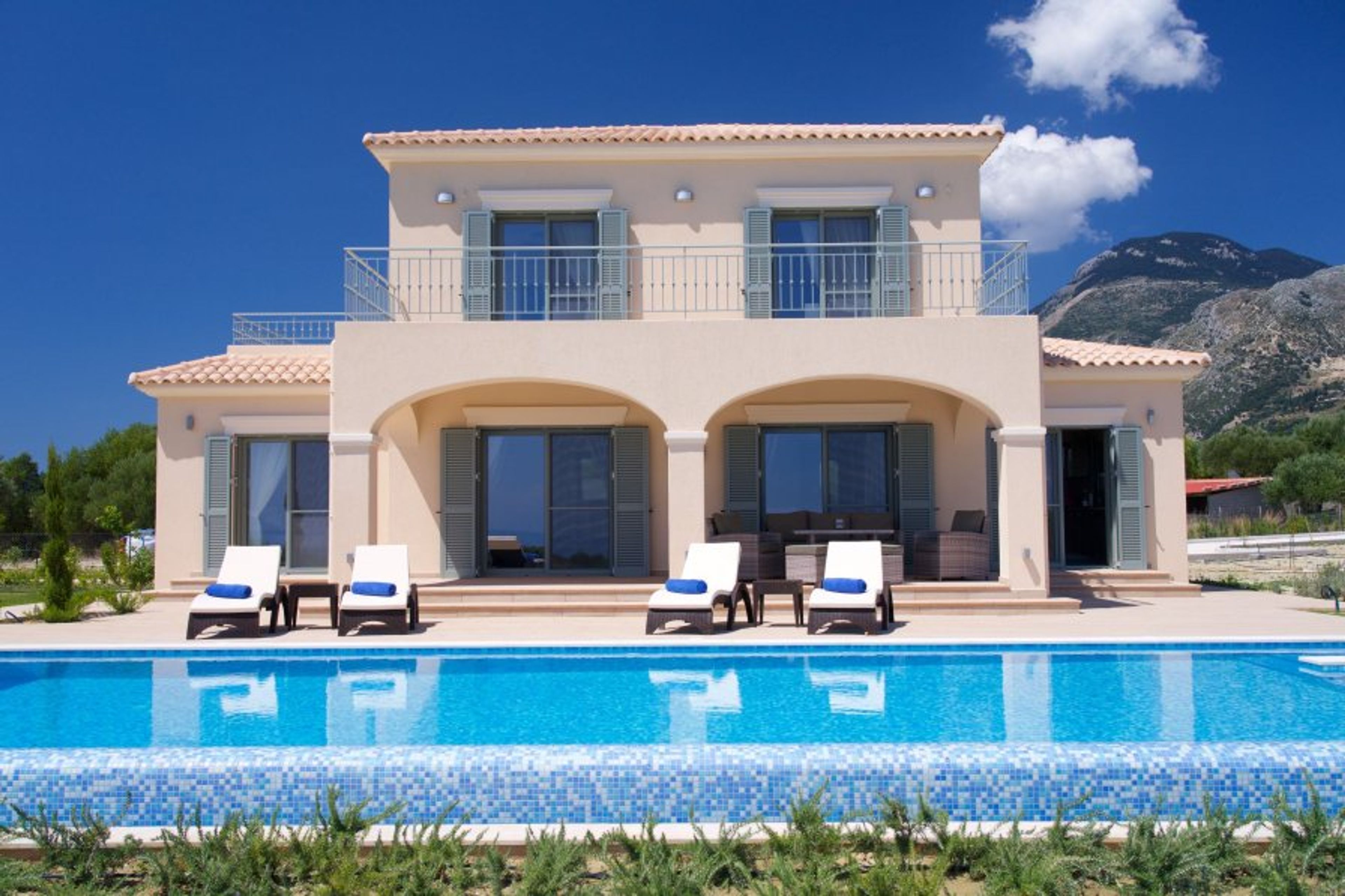 Villa Aglaia, the main house from the front