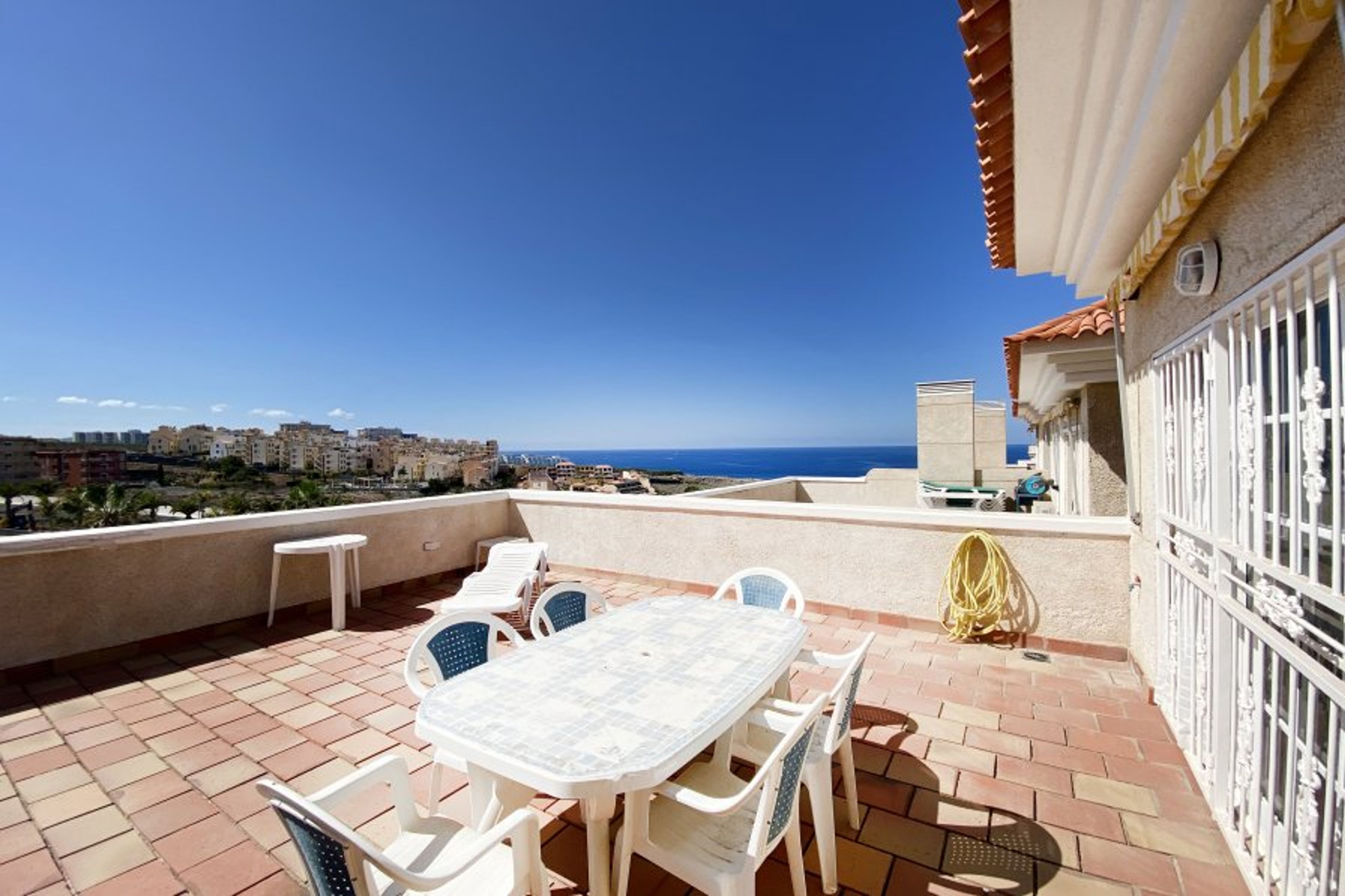 Large private balcony, with all day sun and sea views