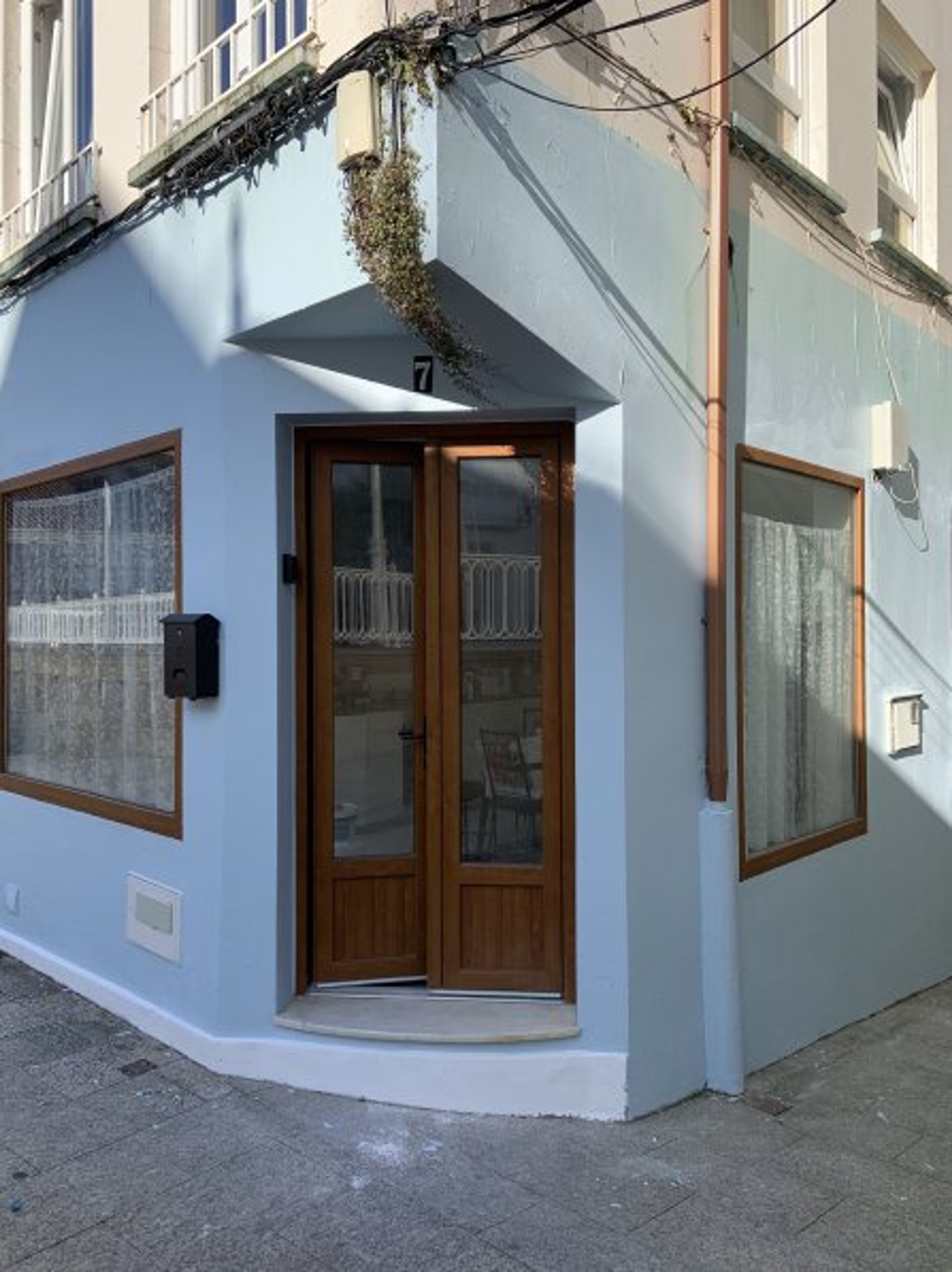 Used to be the corner shop, now the entrance to the house