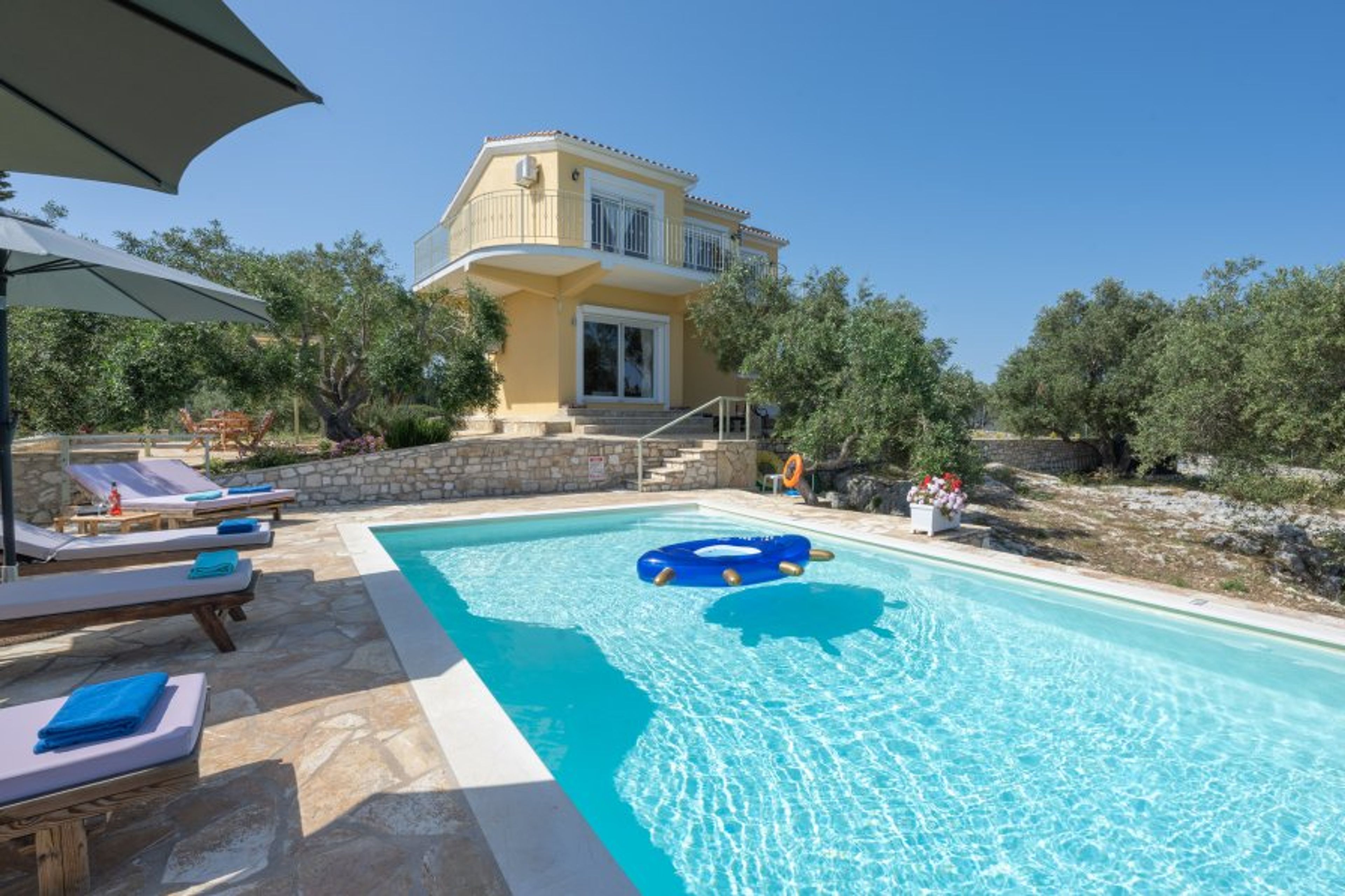 Our pool and villa