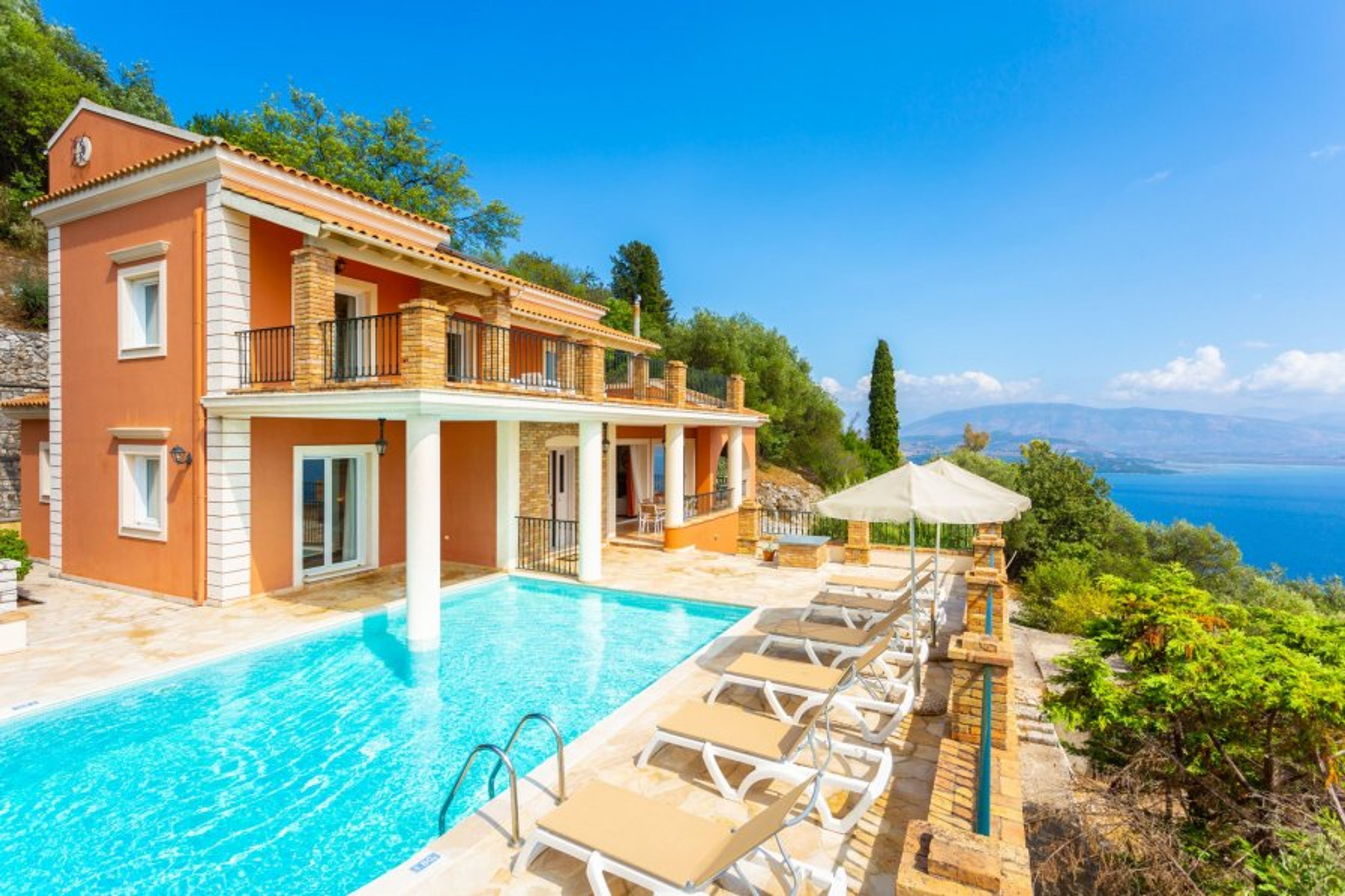 Beautiful villa with private pool and terrace with panoramic sea views