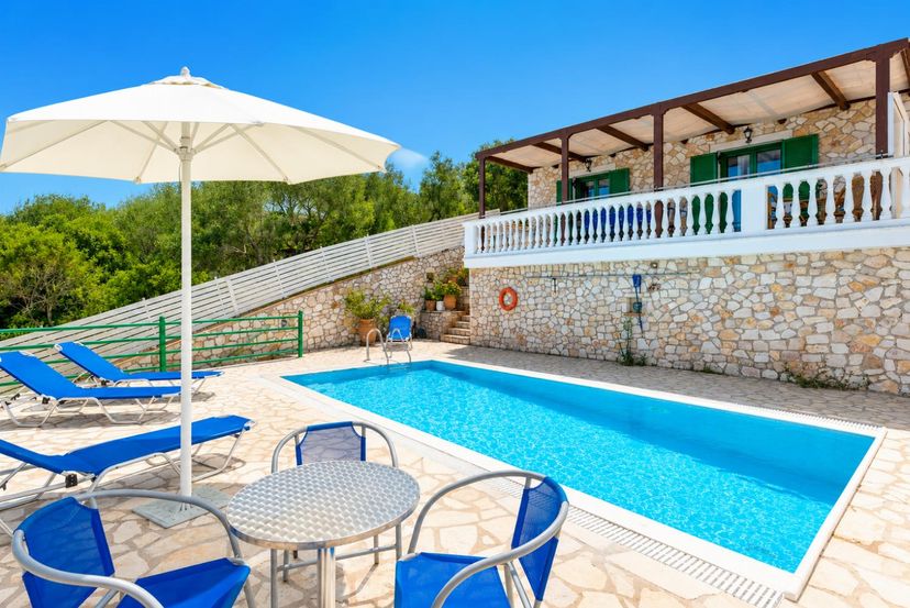 Villa in Greece, Paxos: Beautiful villa with private pool and terrace with panoramic sea views