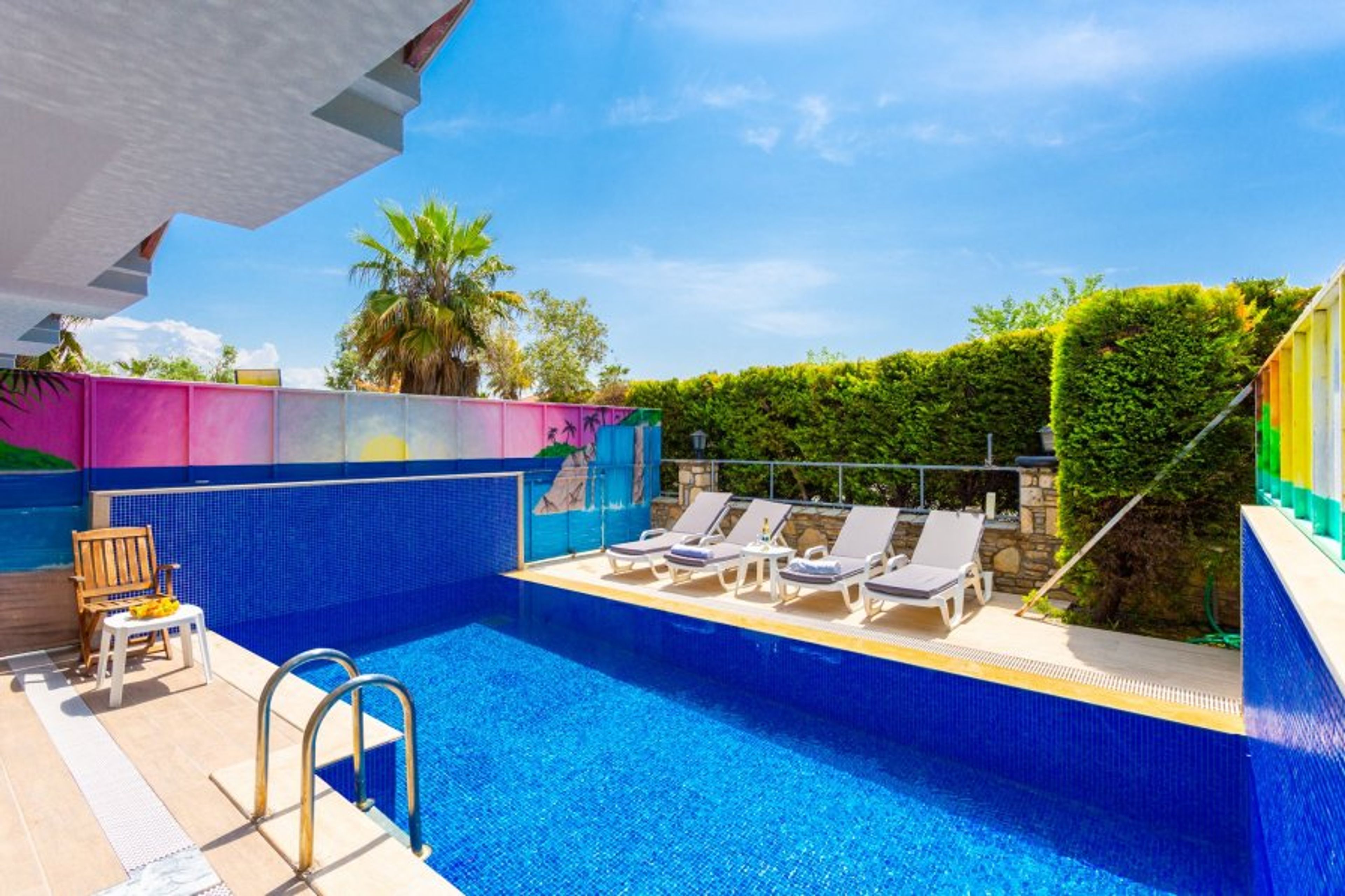 Private pool and terrace area