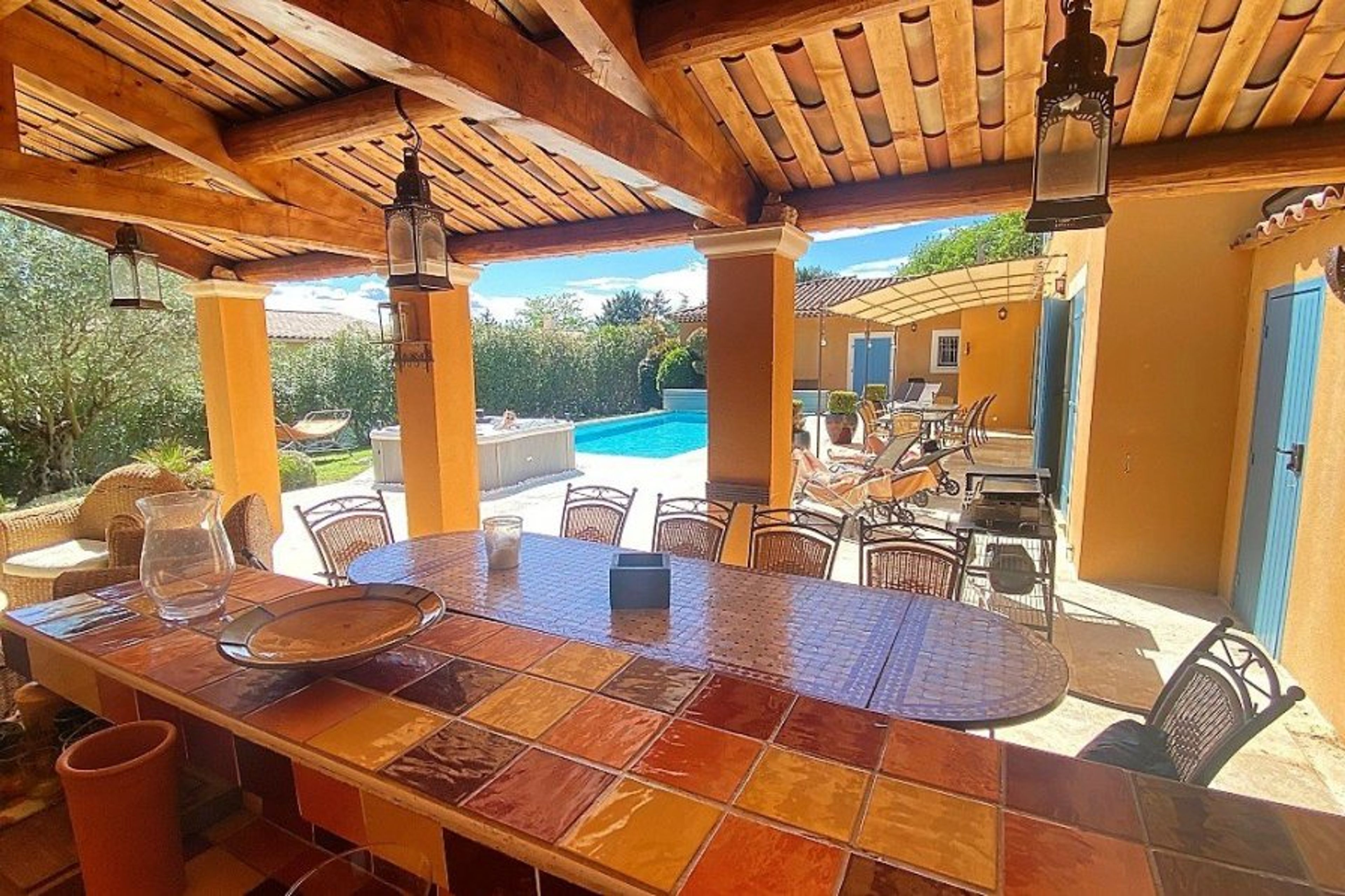 View from the summer kitchen.