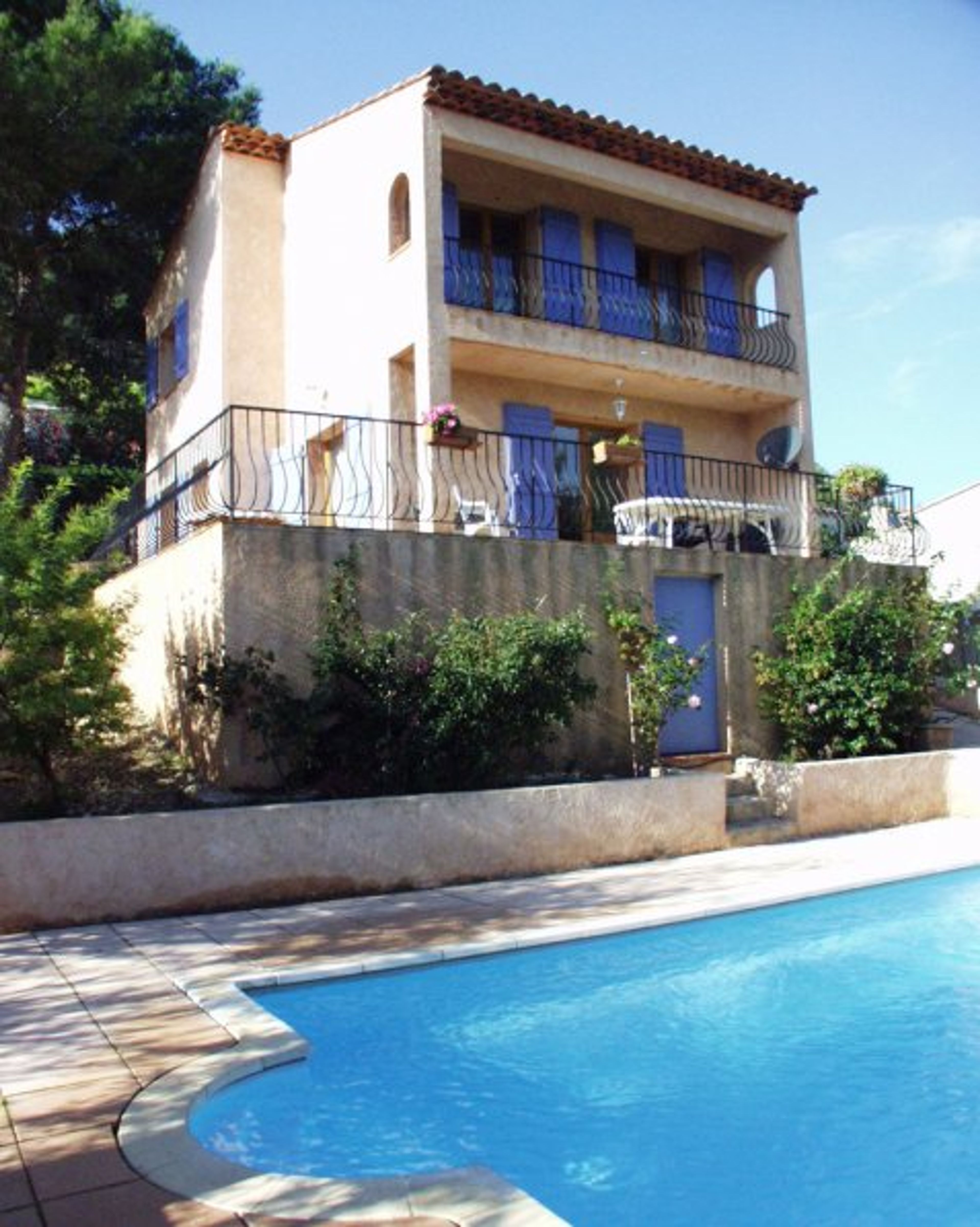 Front and pool