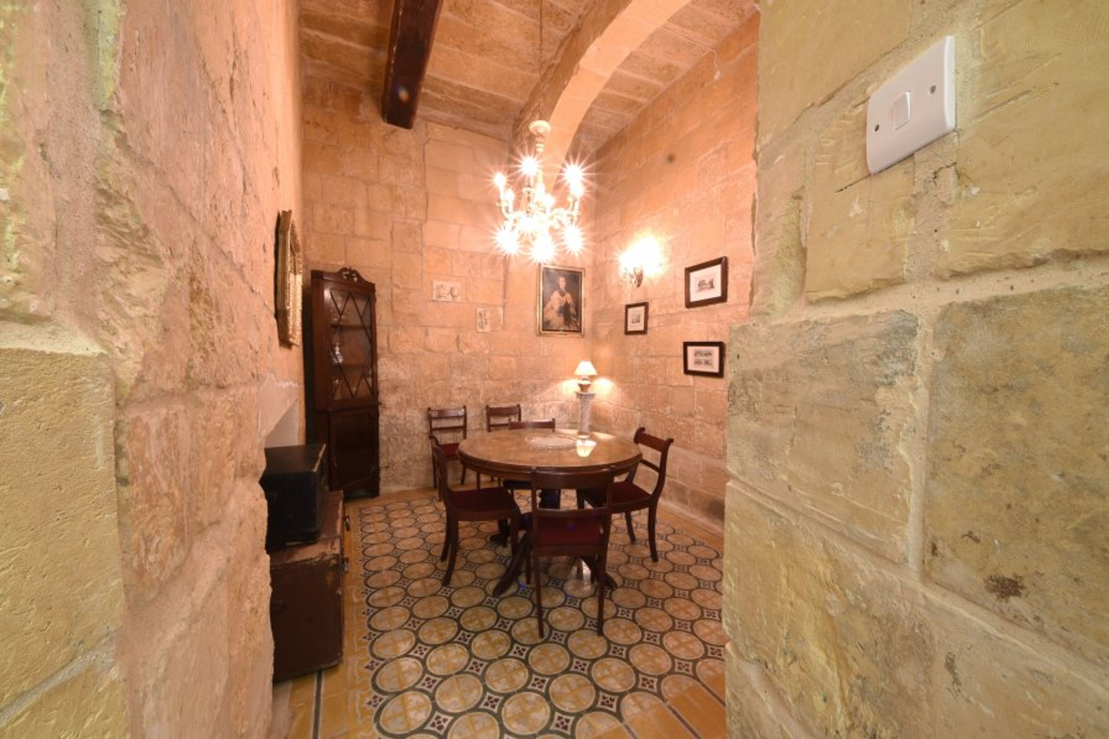 The medieval dining room