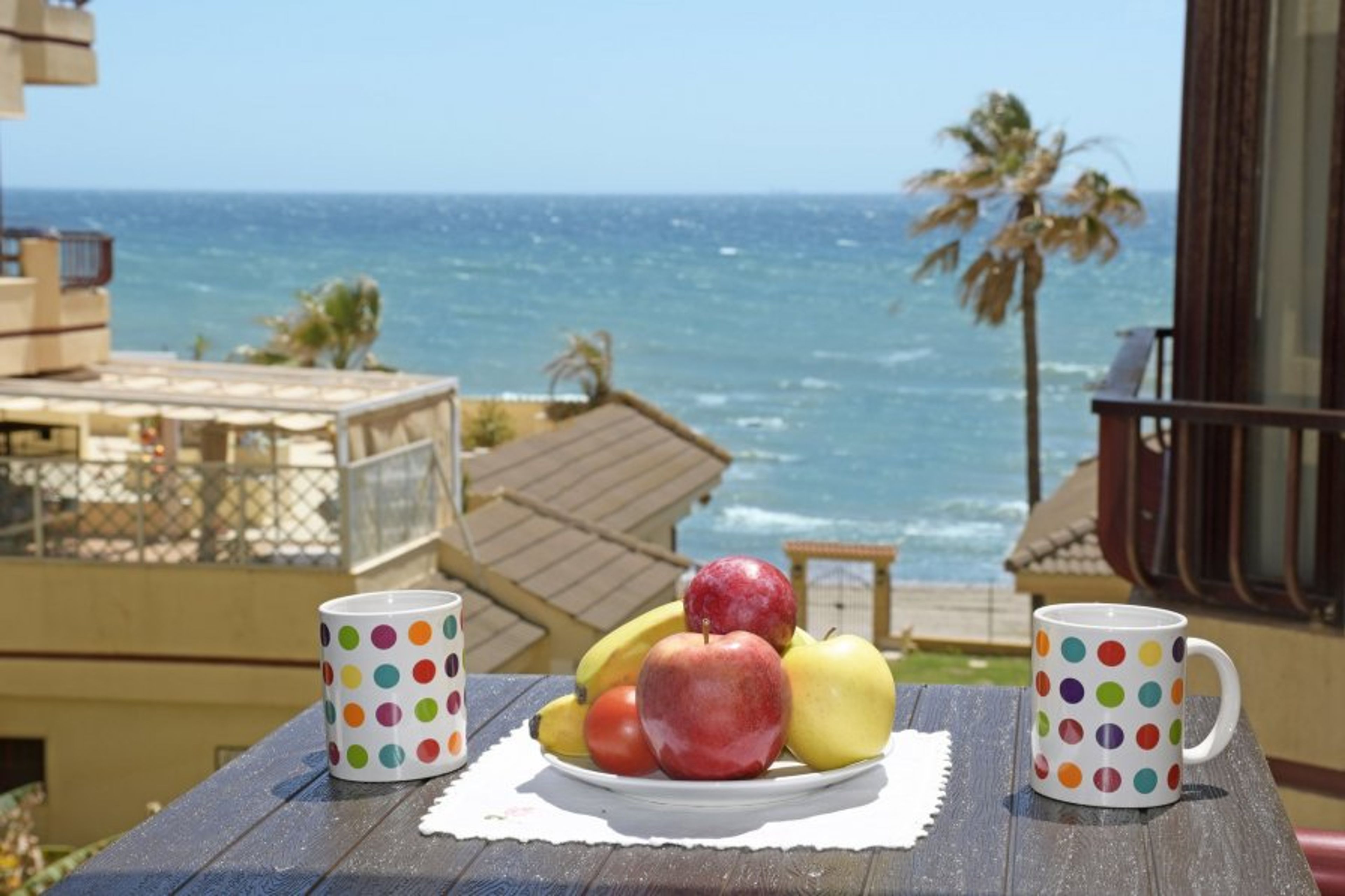 Enjoy your breakfast on the terrace.