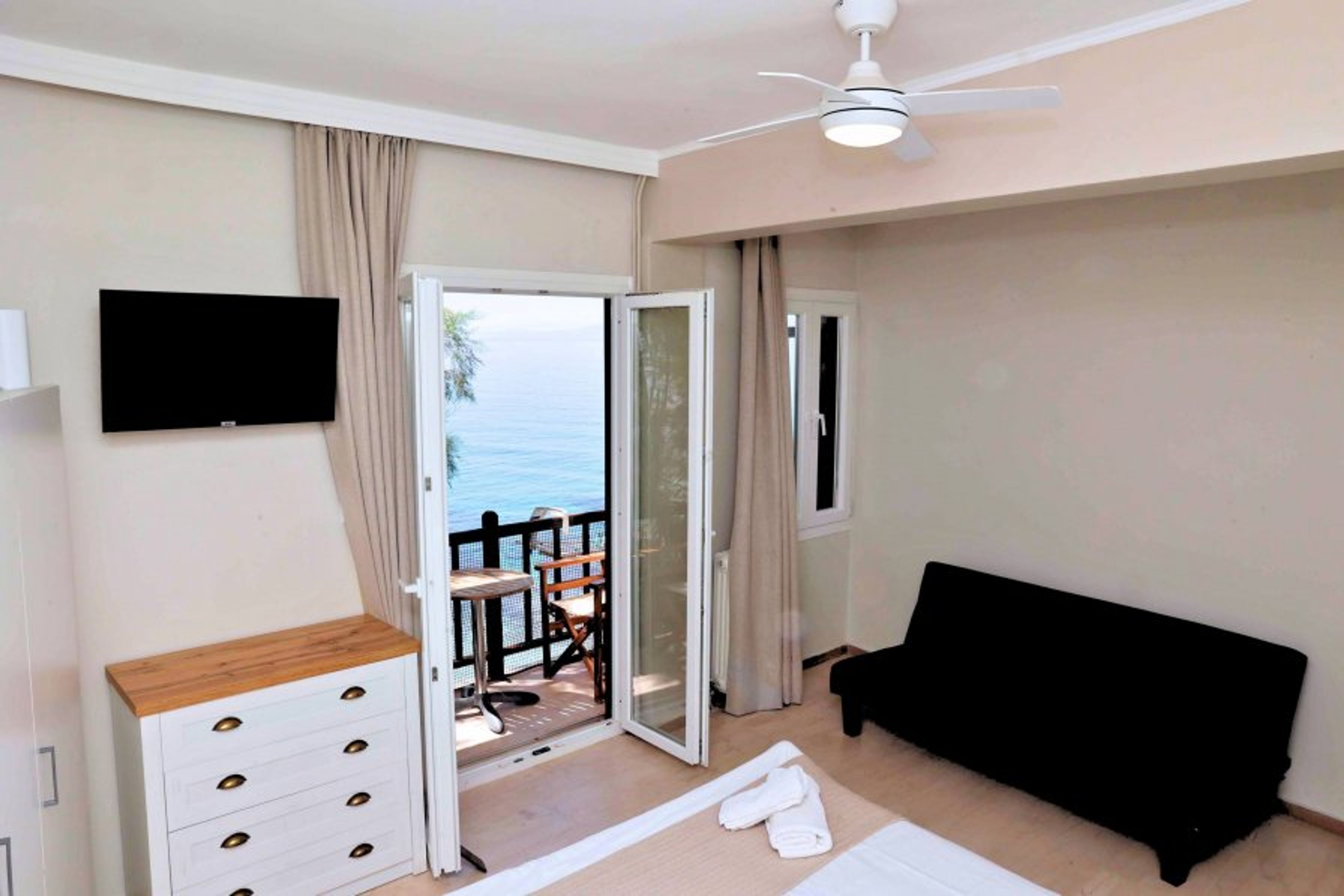 Als Plomari Bedroom with view of Aegean Sea