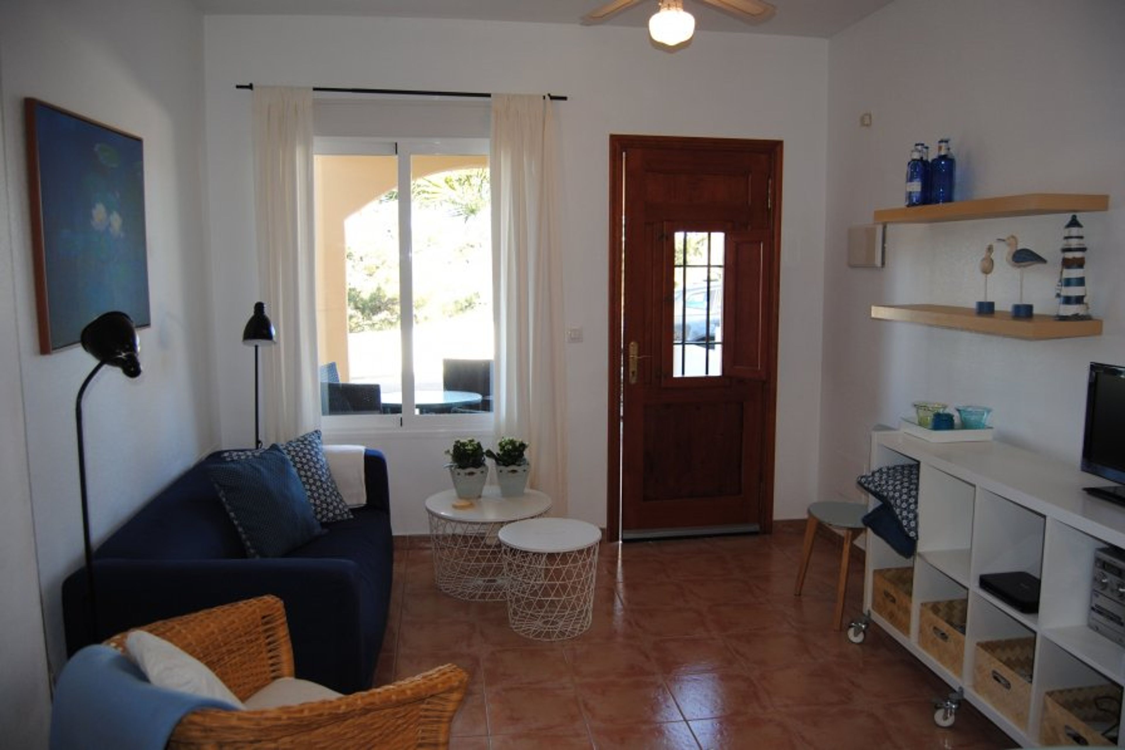 The cosy sitting-room of Casa Montana.
New sofa, good chairs.