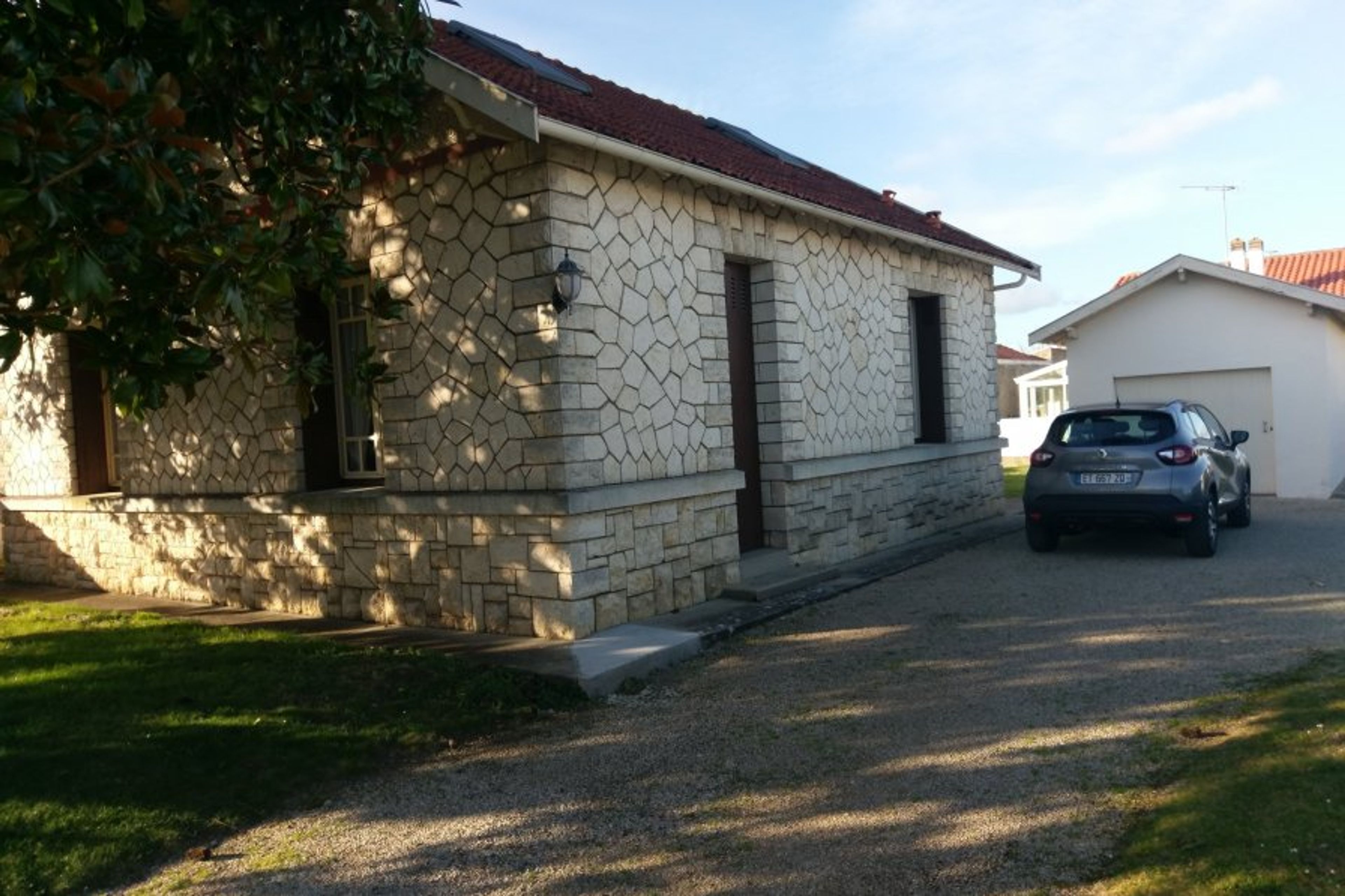 Driveway and garage