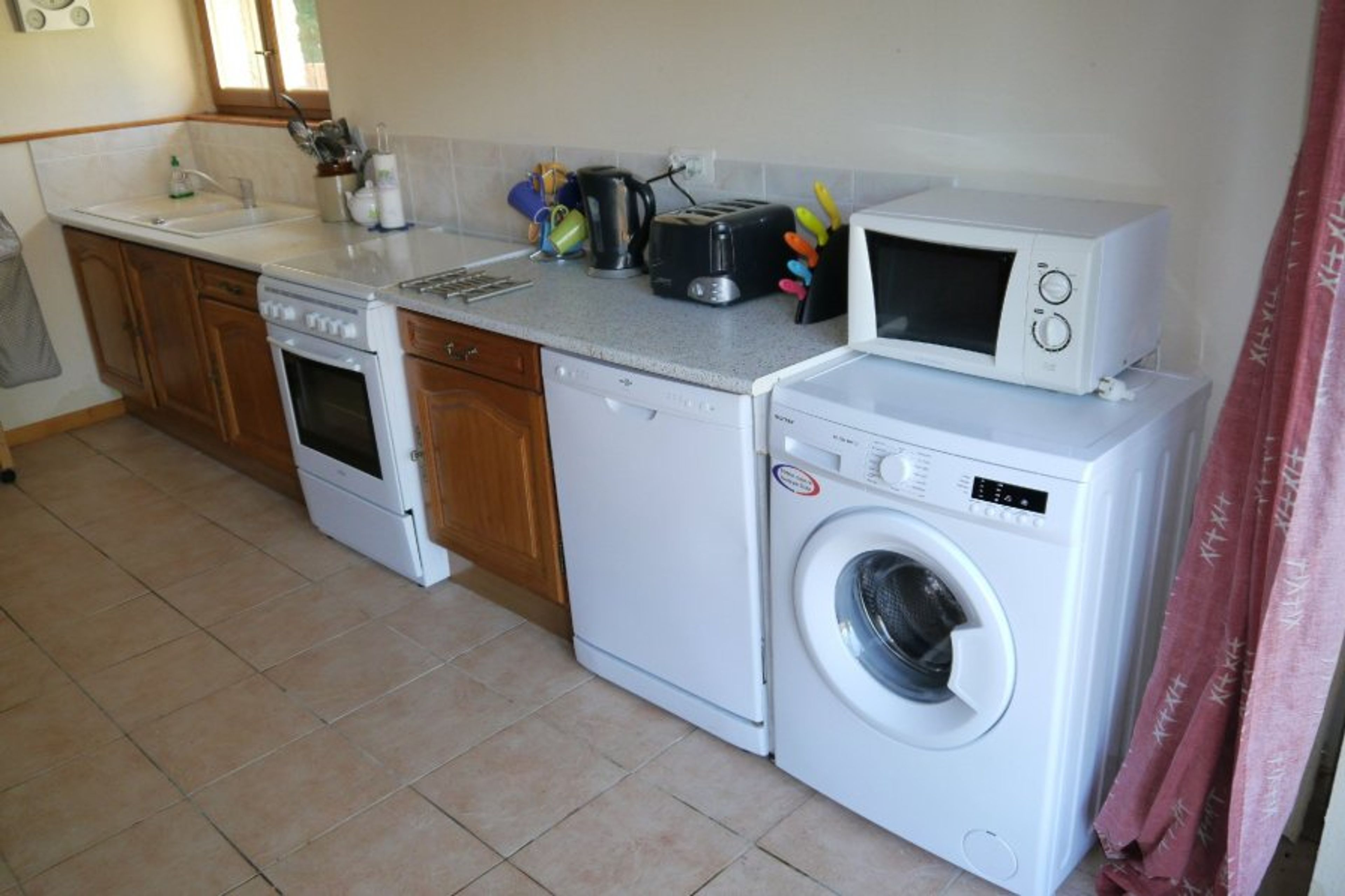 Kitchen with all necessary modern appliances