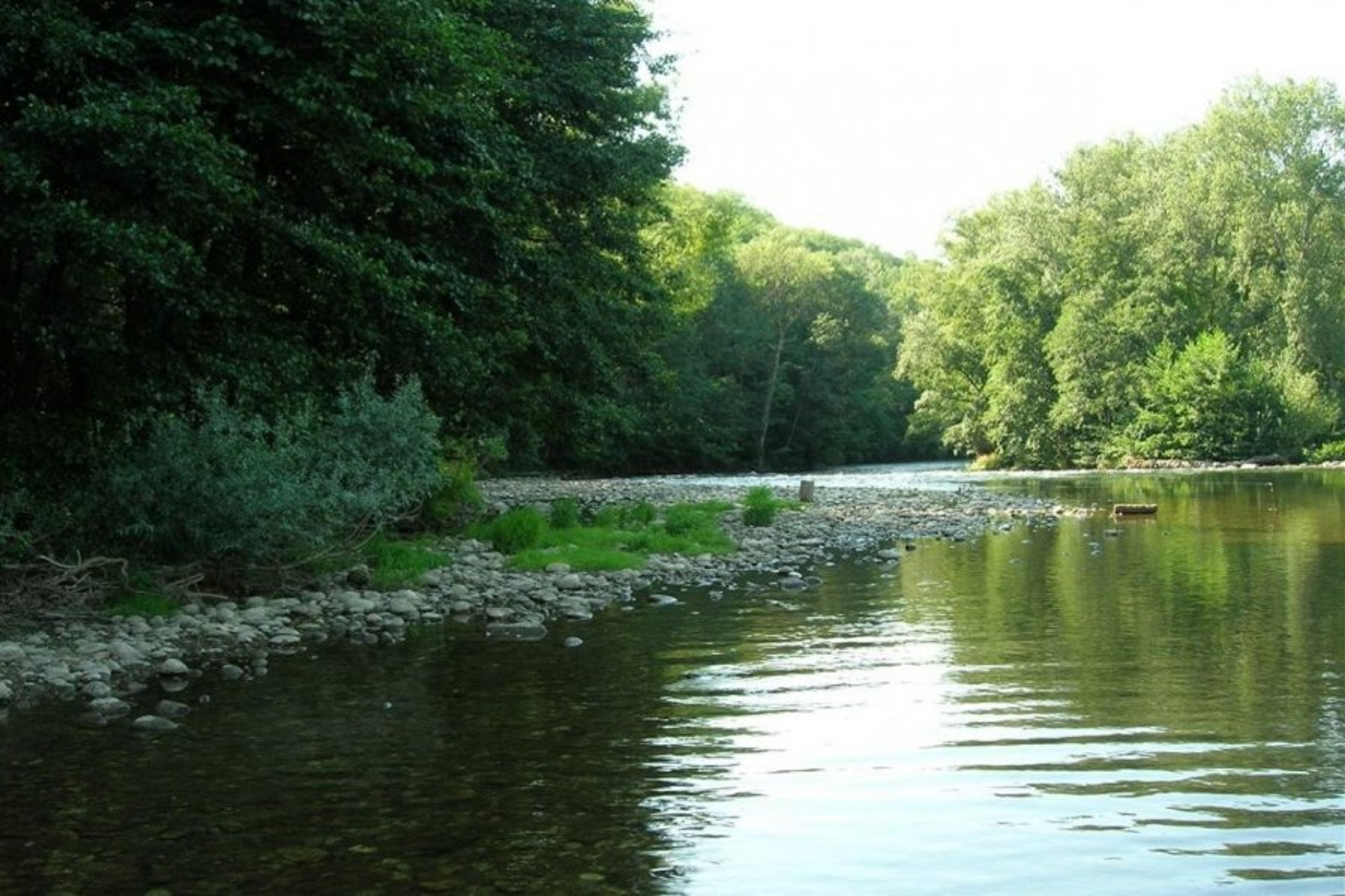 La plage aux galets plus loin (300m) 