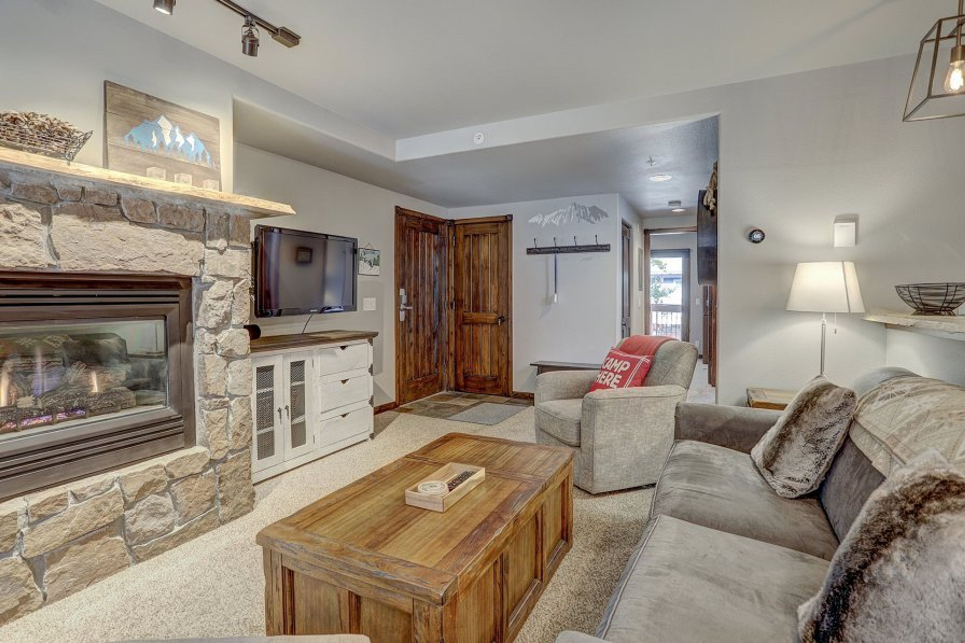Gas Fireplace. 