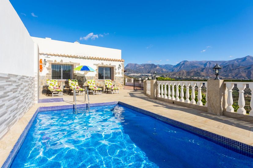 Villa in Spain, Torrox: Beautiful villa with private pool and terrace with panoramic views of sea ..