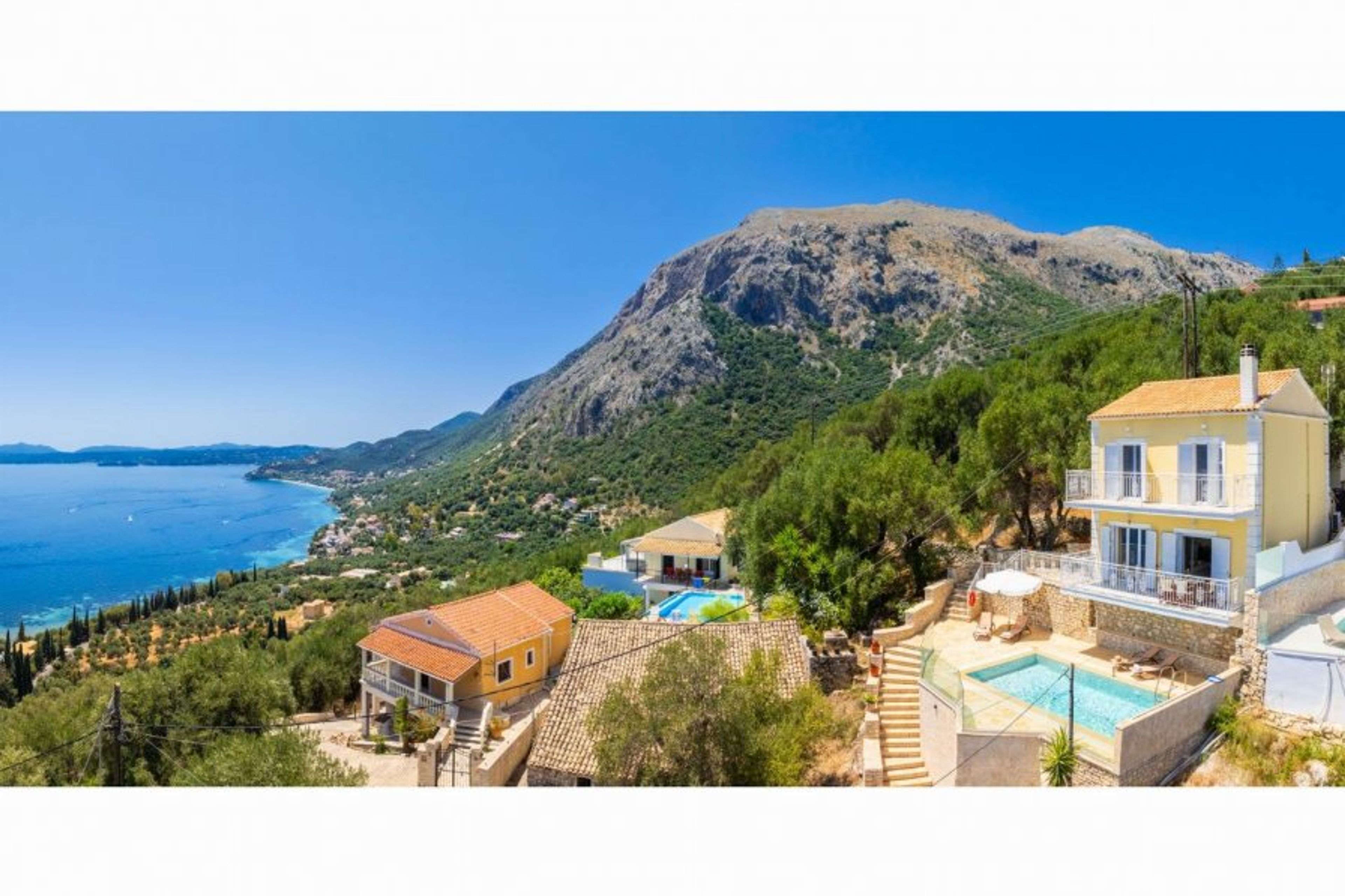Beautiful villa with private pool and terrace with panoramic sea views