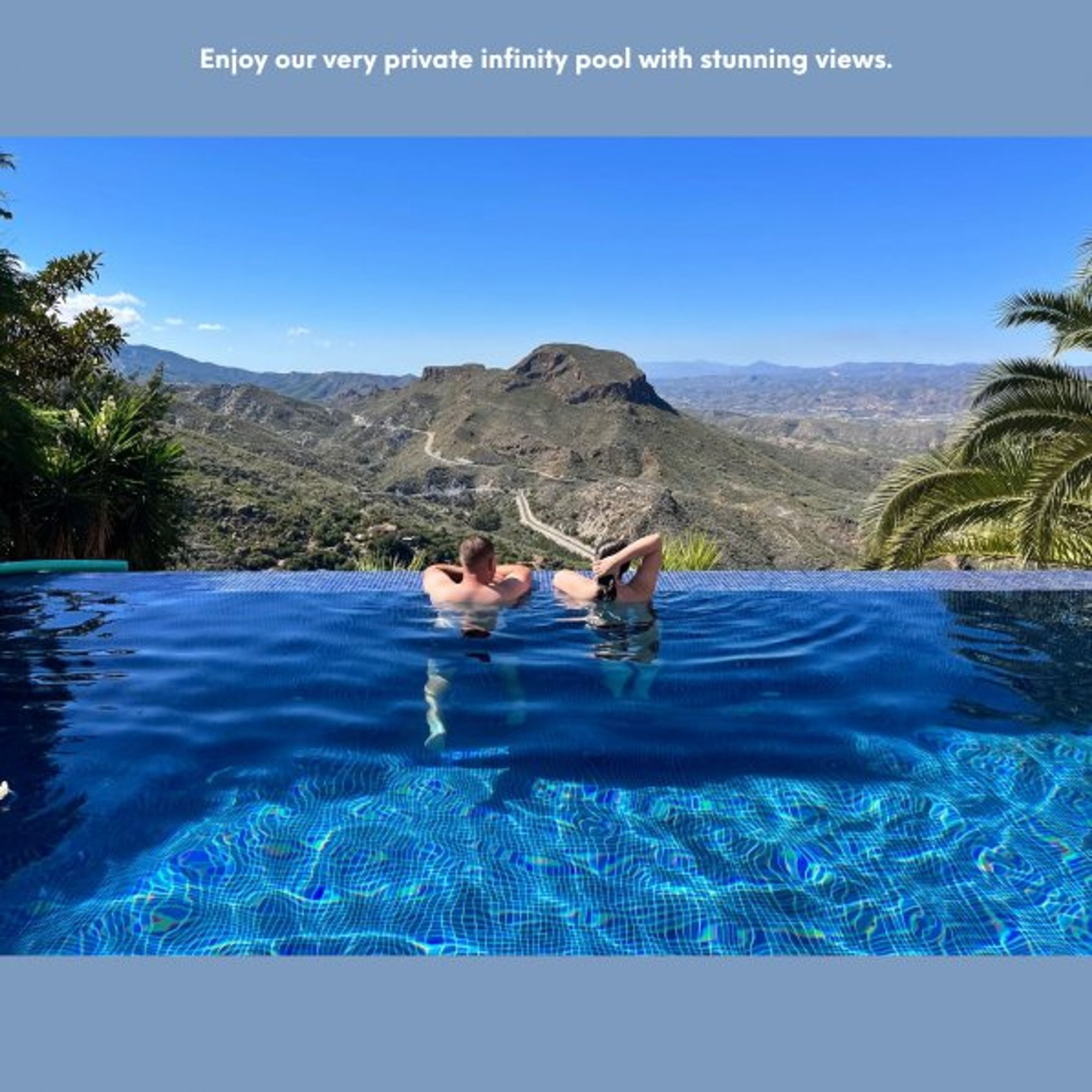 Very private infinity pool