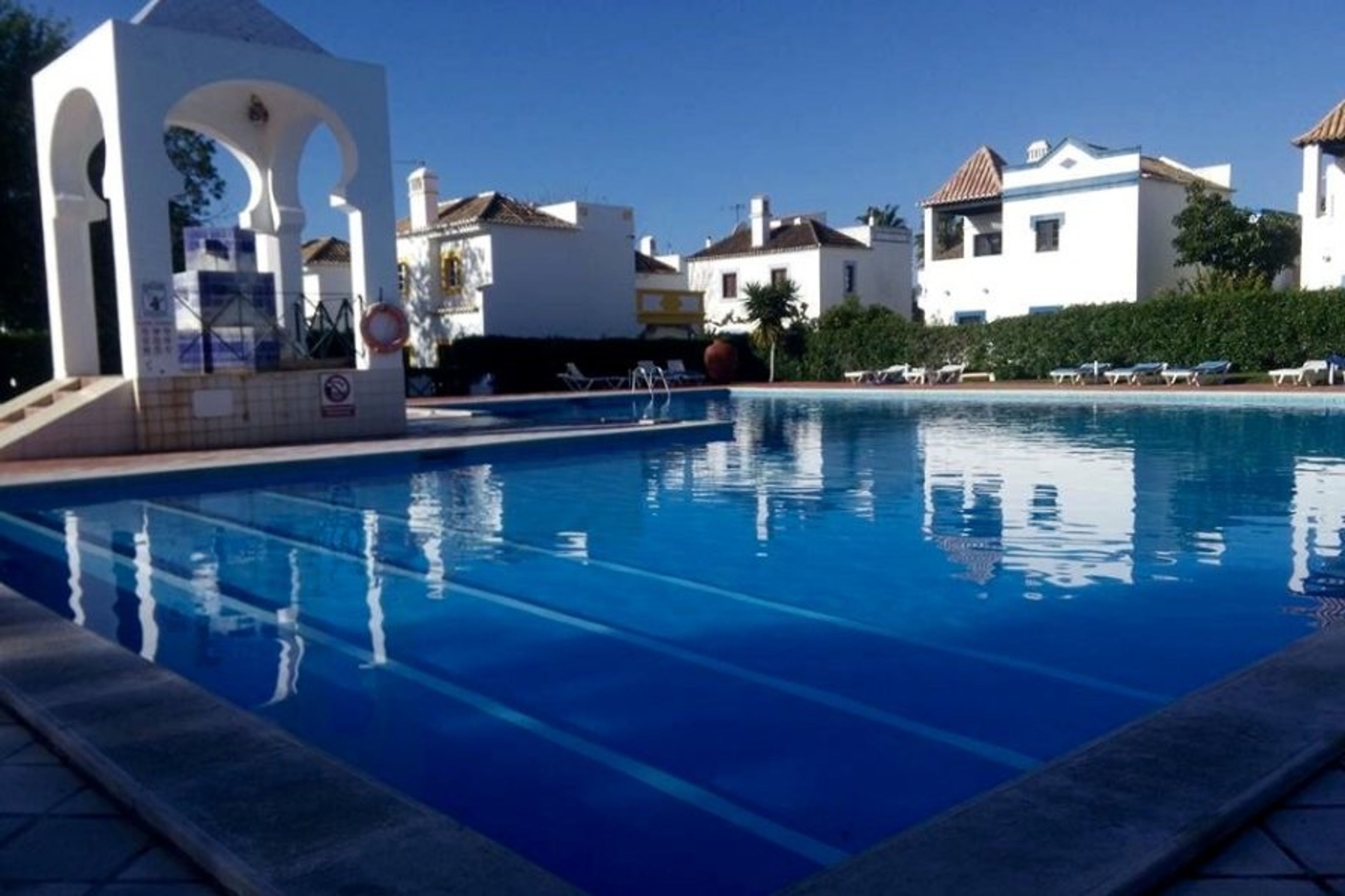 shared pool, 100m from villa 