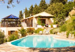 Barbati holiday villa rental with private pool