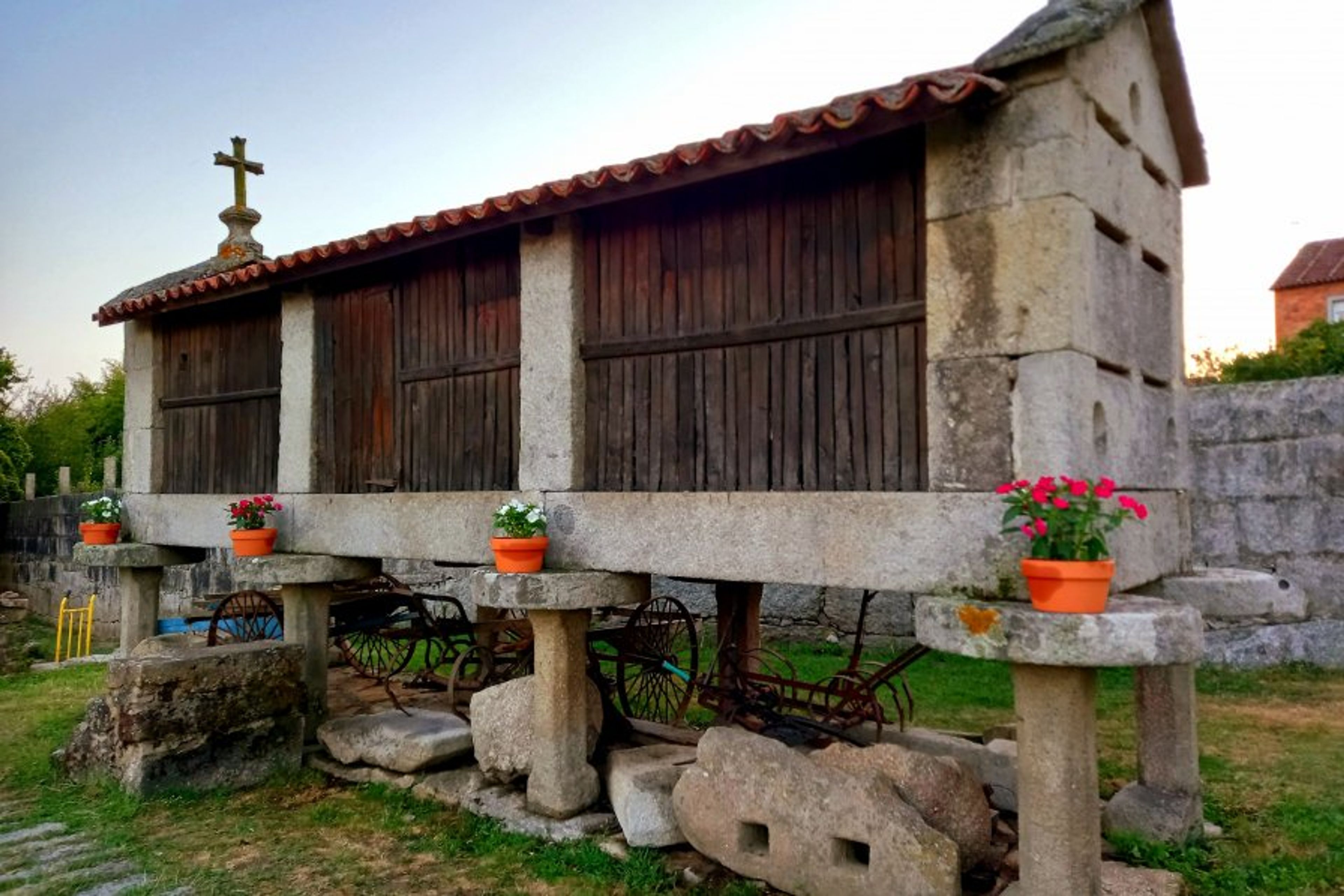 Century Horreo in the garden