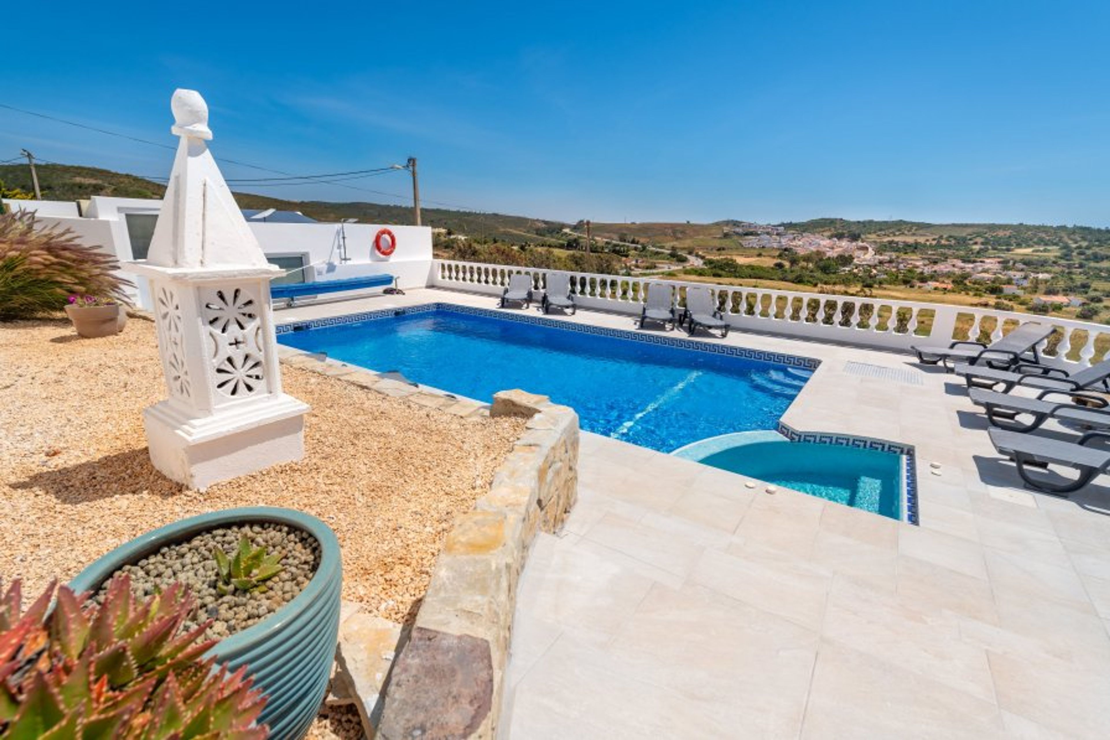 Private pool with beautiful views