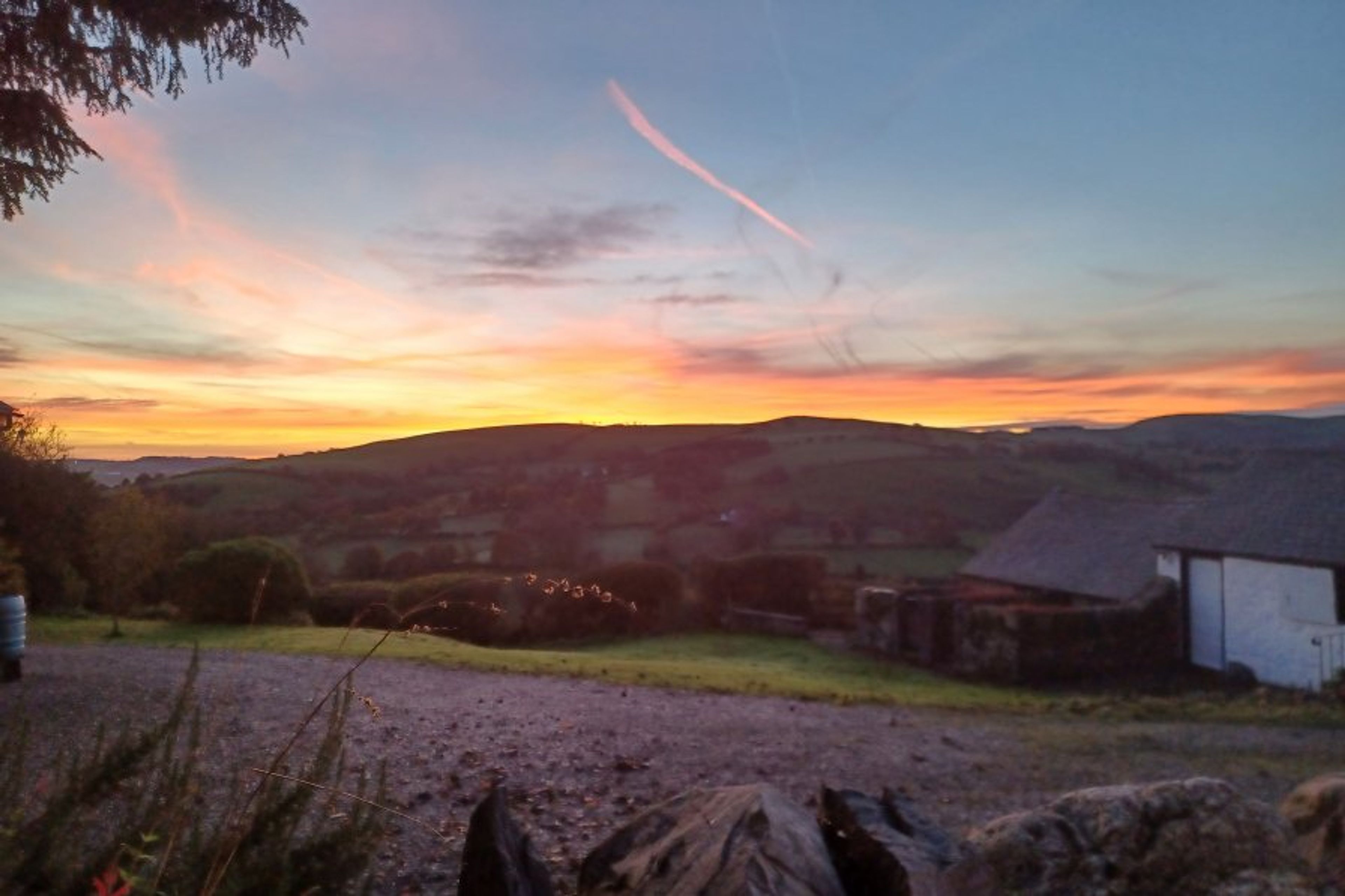 Sunrise over the valley