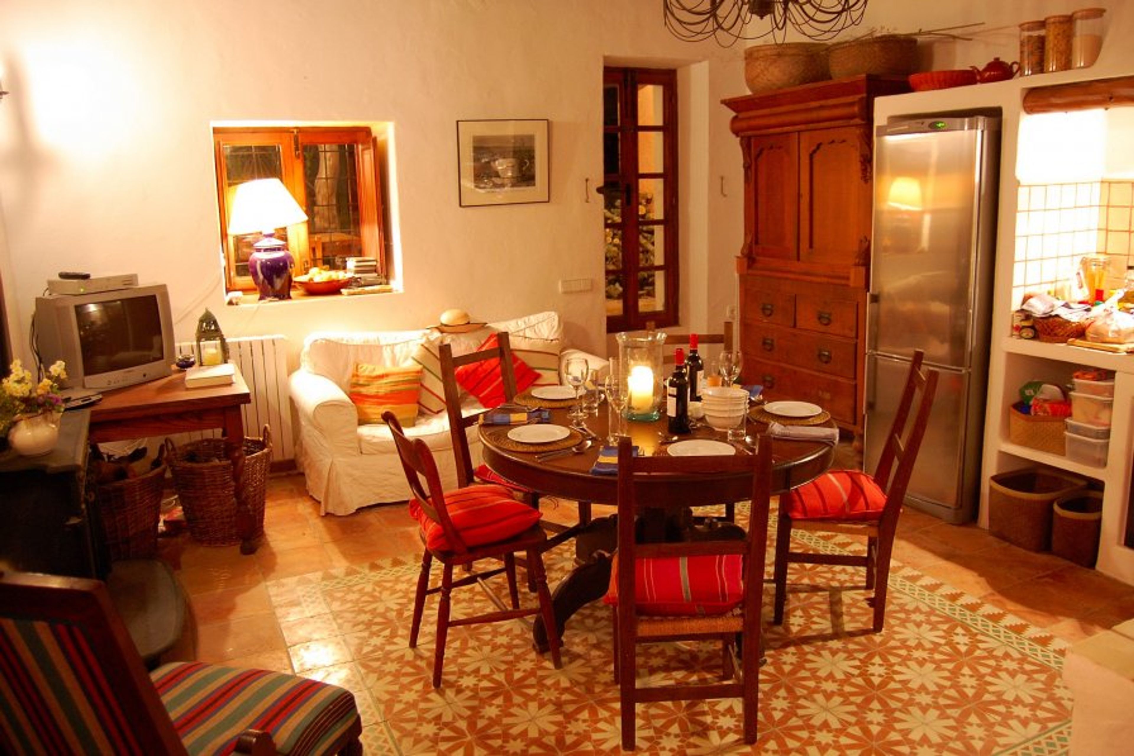 main kitchen with 300 year-old mosaic floor