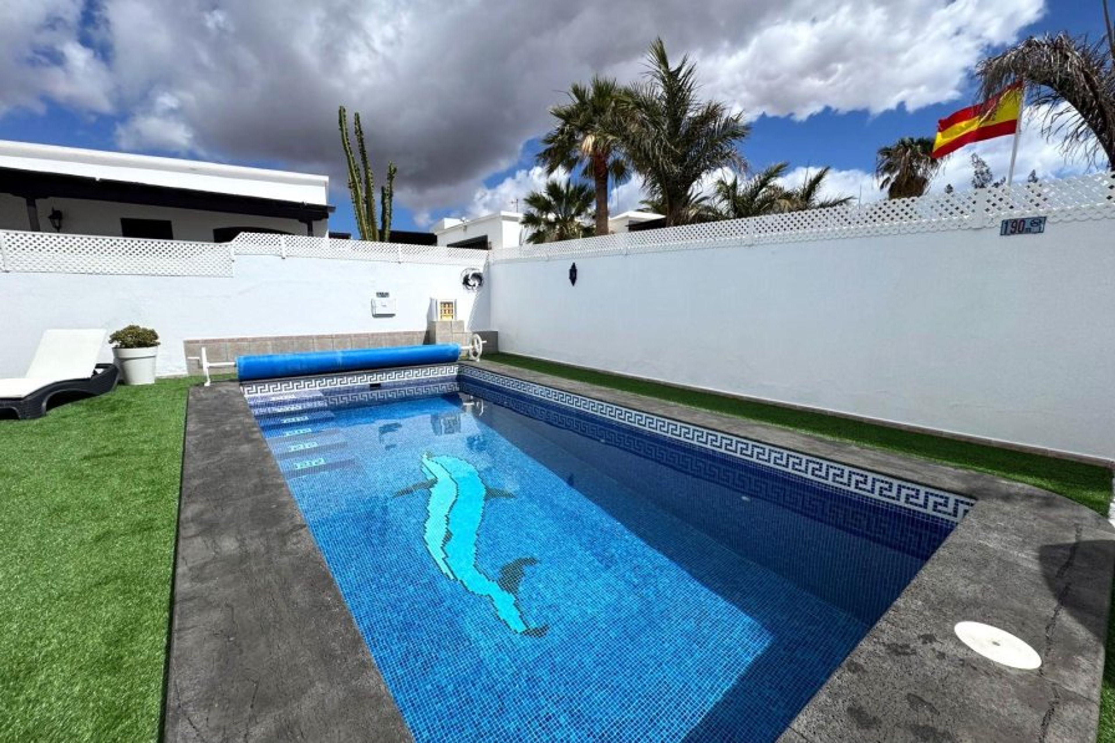 gated heated pool for winter holidays 