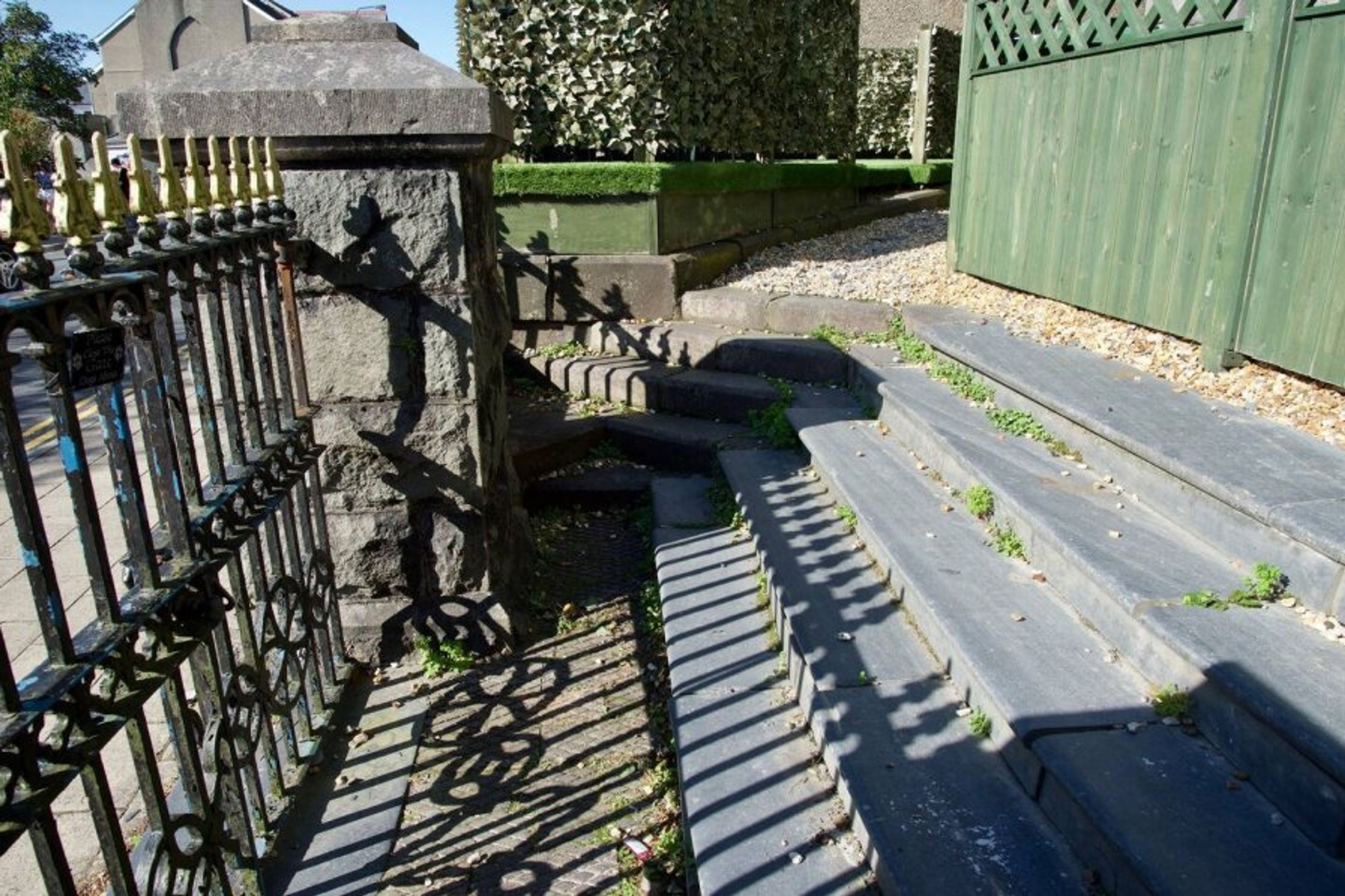 Steps From Street Level to the Chapel