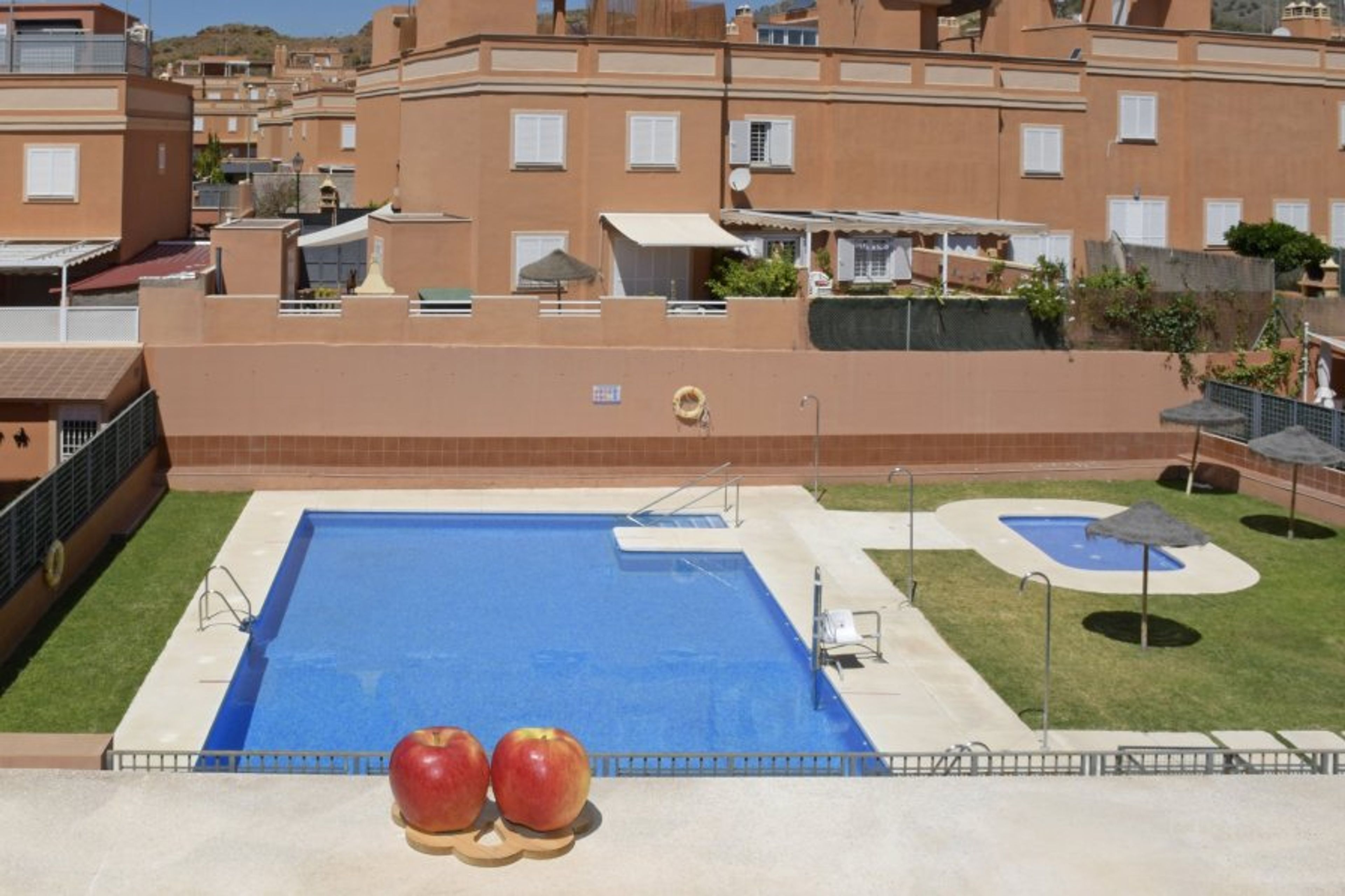 The residence's communal swimming pool.