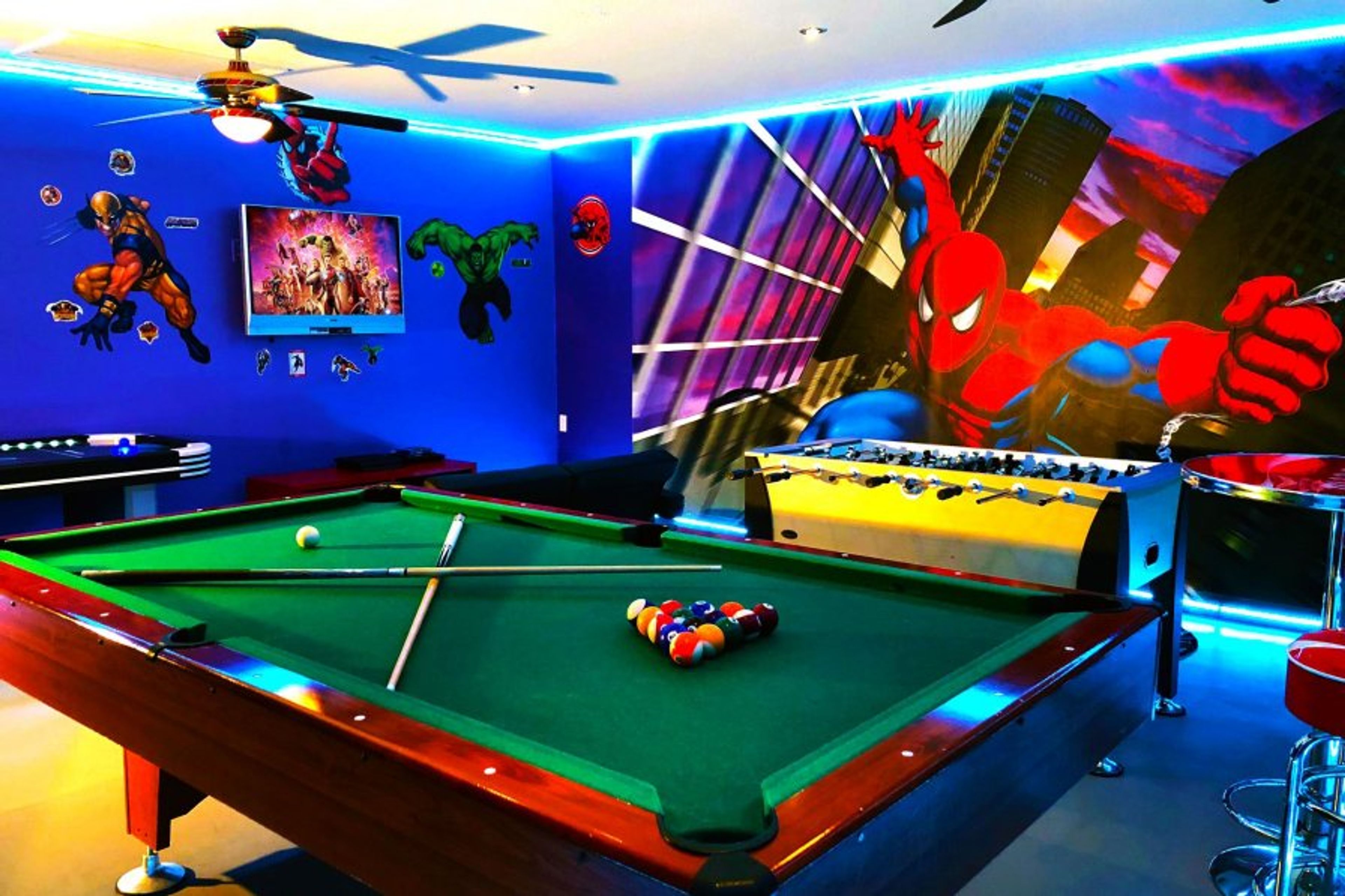 Superhero Games Room
