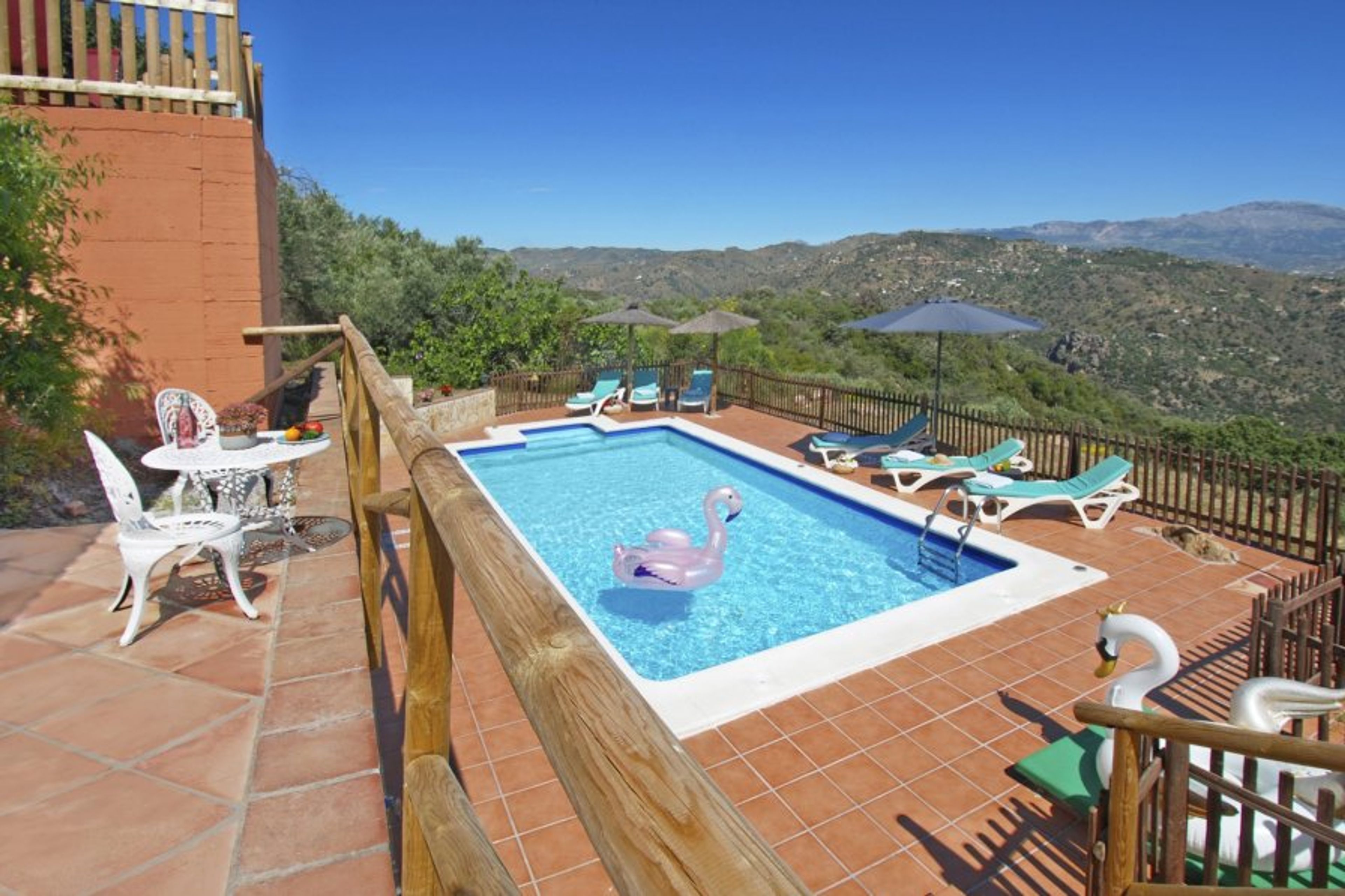 8m x 4m swimming fun with wide views over the beautiful sierras. 