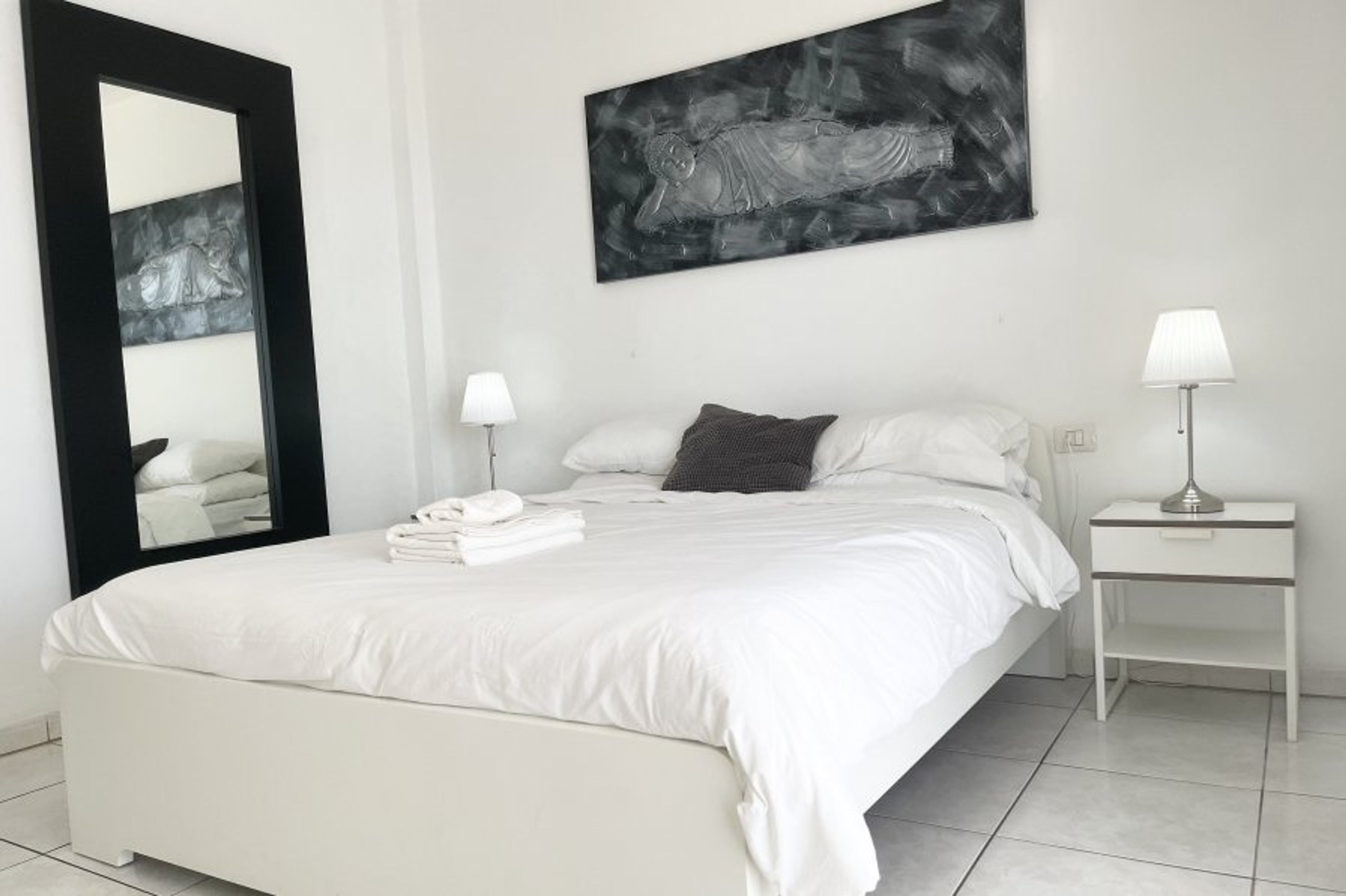 Bedroom 4 - Air Conditioning- Sea Views - Poolside Patio Access