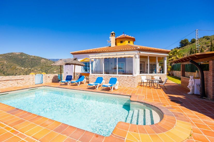 Villa in Spain, Torrox: Beautiful villa with private pool and terrace with sea views