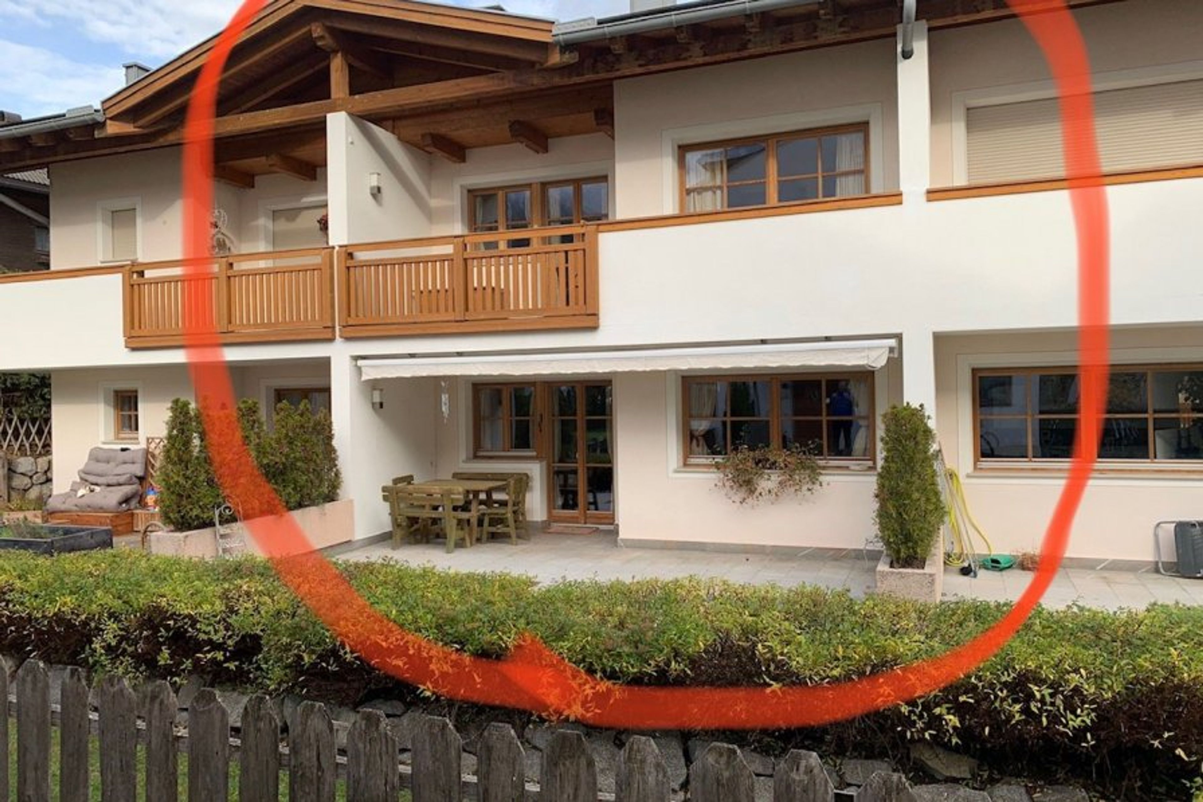 the apt with garden and terrace