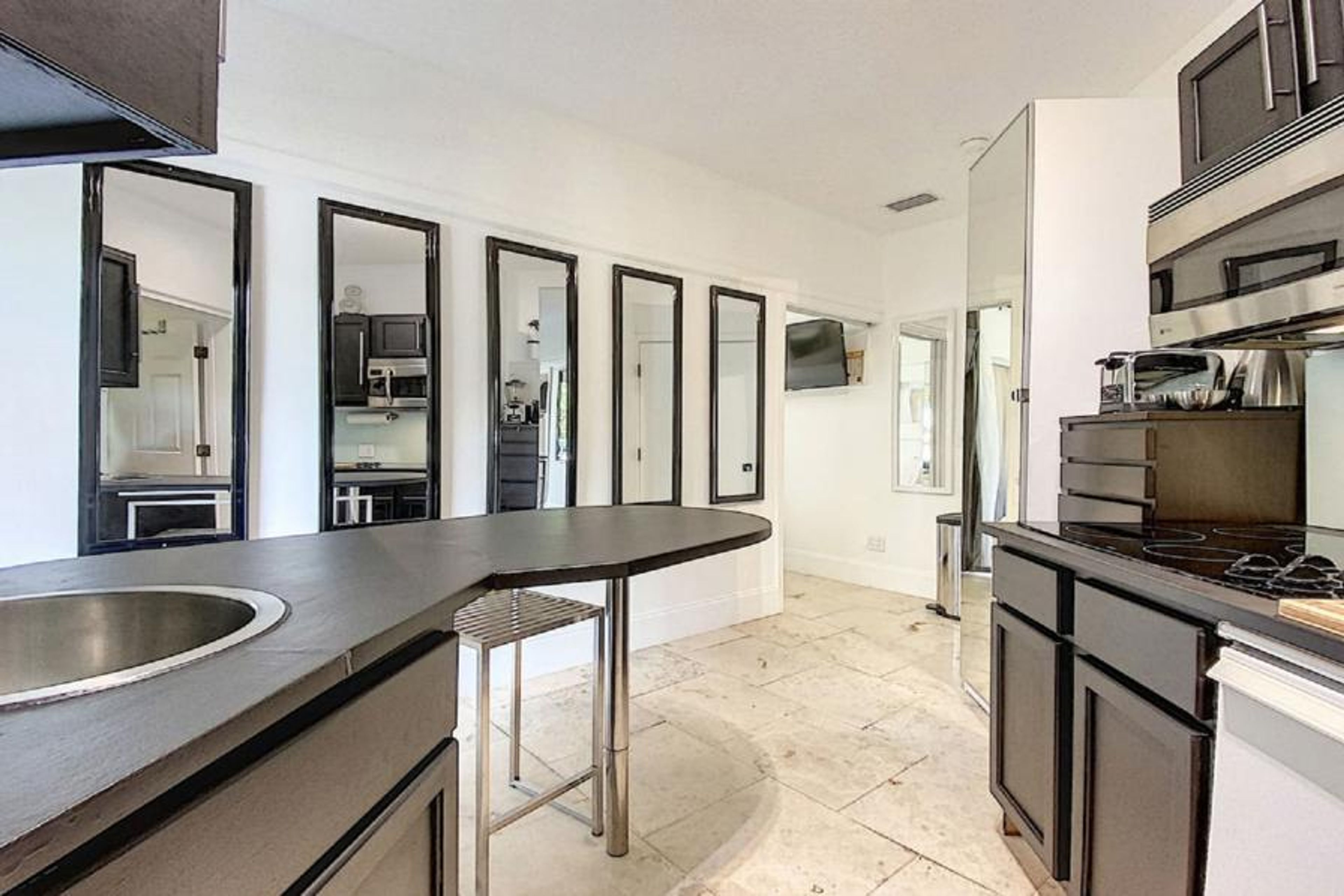 Fully stocked kitchenette
