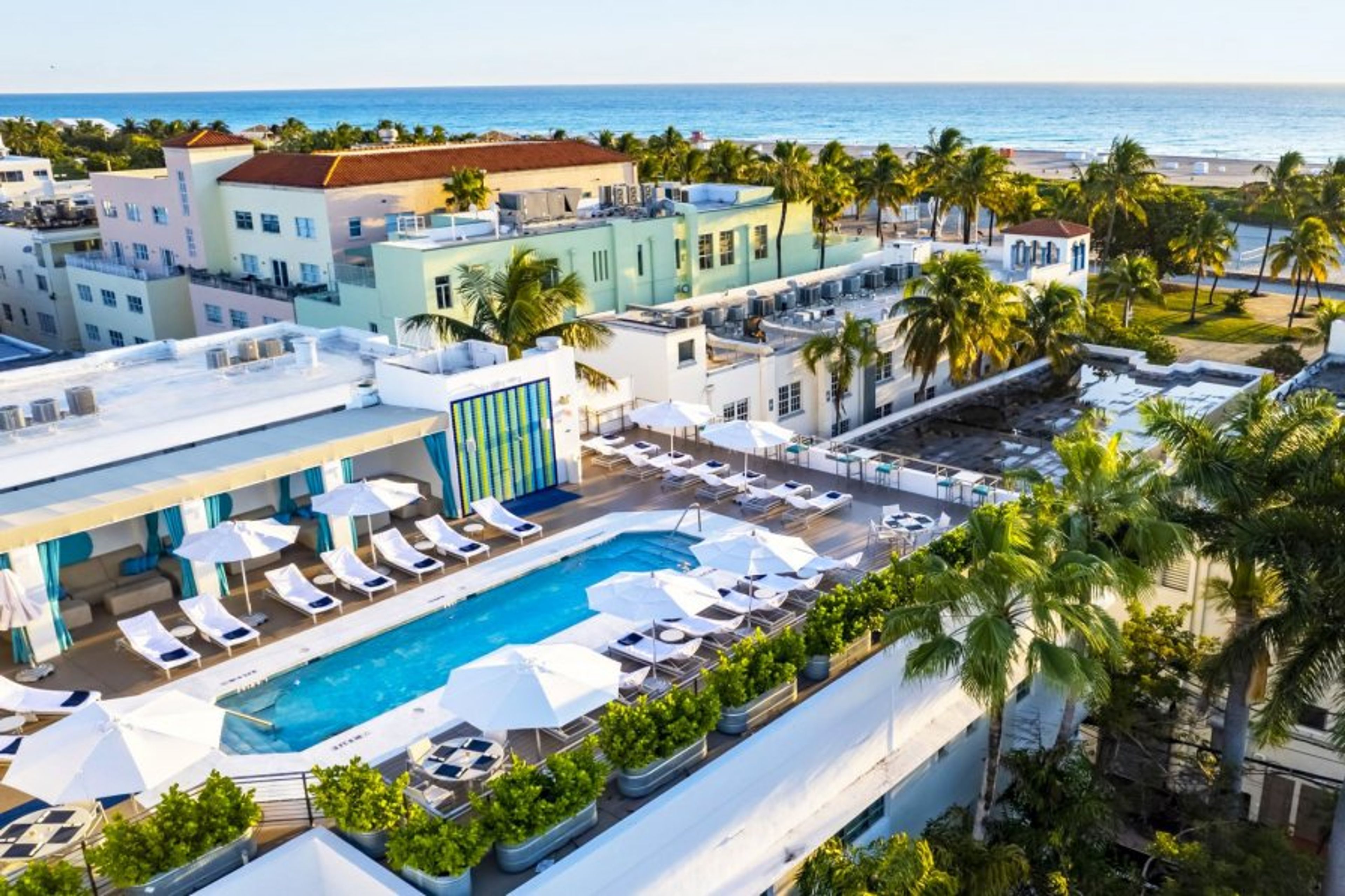 Around the corner on the same block from our Casa Grande Suite (clay roof) & behind world famous News Cafe, Tiffany Rooftop Bar offers heated pool access from $25/pp with Poolside Bar/Food/Beverage, Towel service, and Wifi (subject to availability).