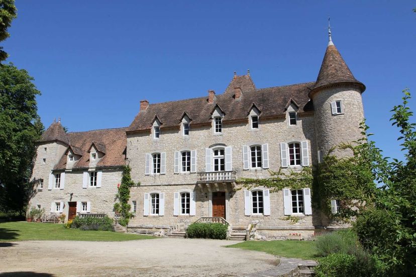Chateau in Frayssinet, the South of France
