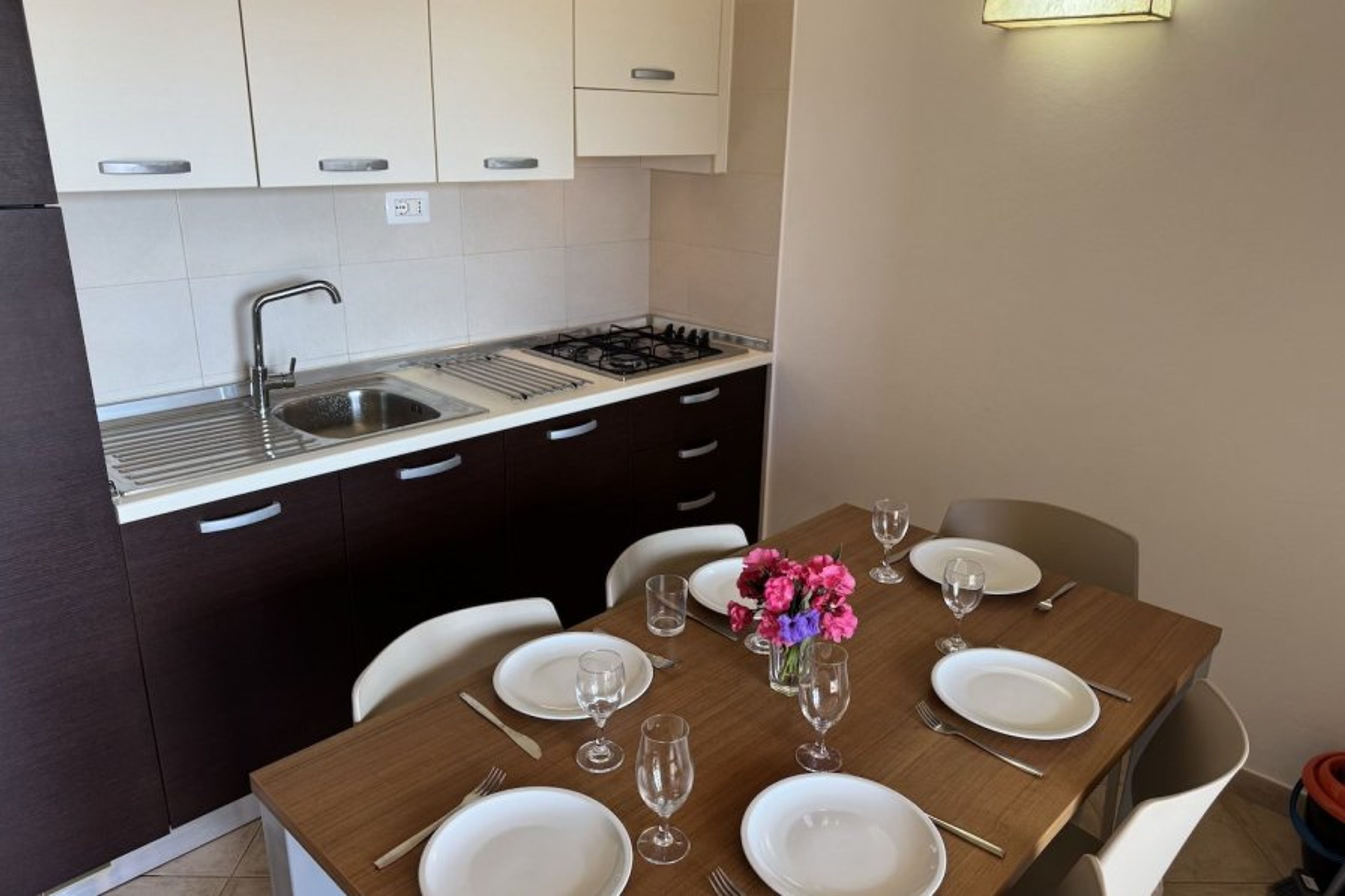 Kitchen and dining area