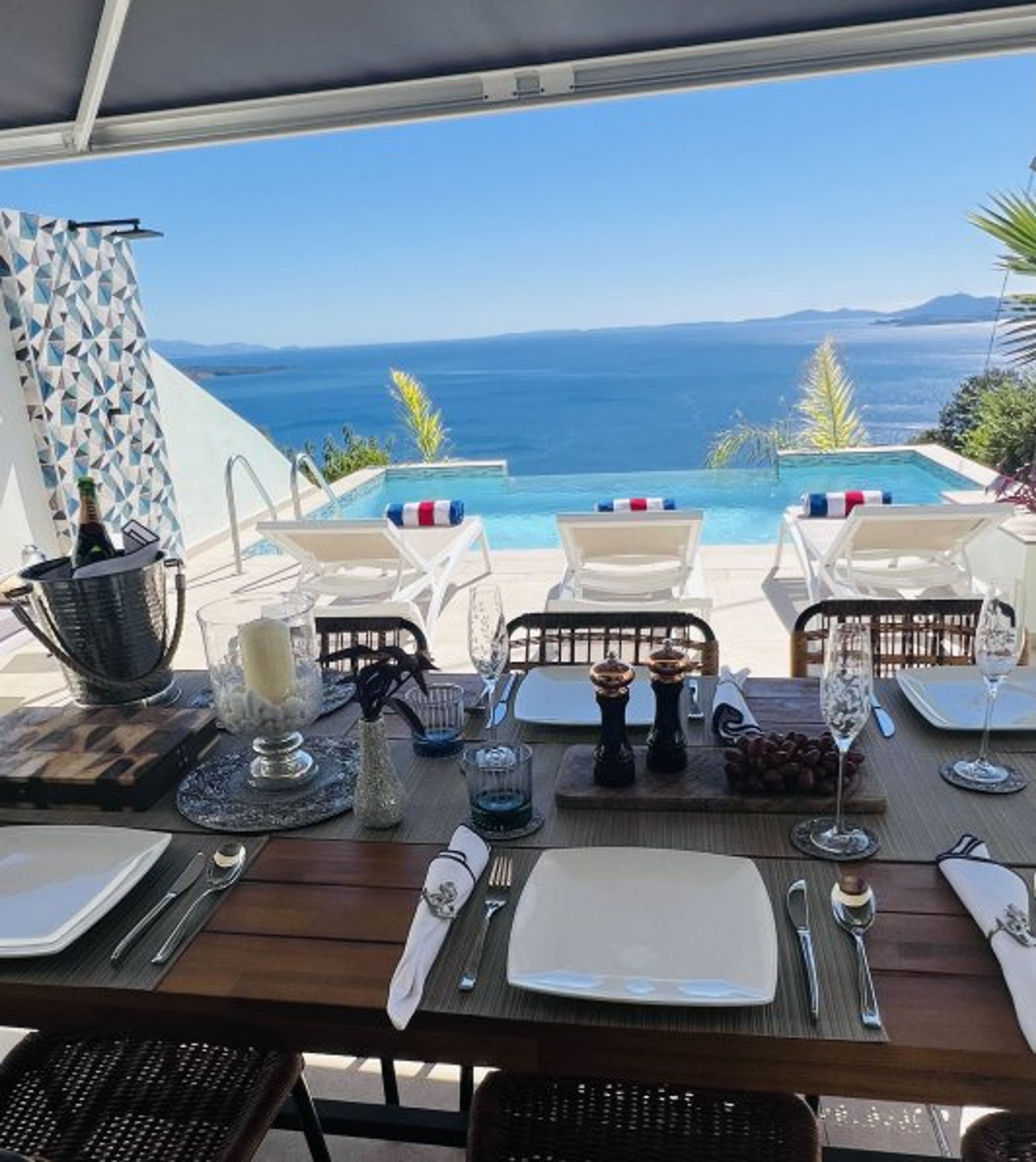 Shaded dinning area 
