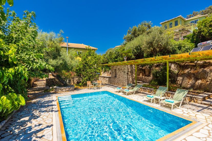 Villa in Greece, Lefkas Island: Beautiful villa with private pool and terrace